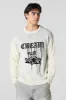 Gothic Text Jacquard Knit Sweater sold by Urban Planet