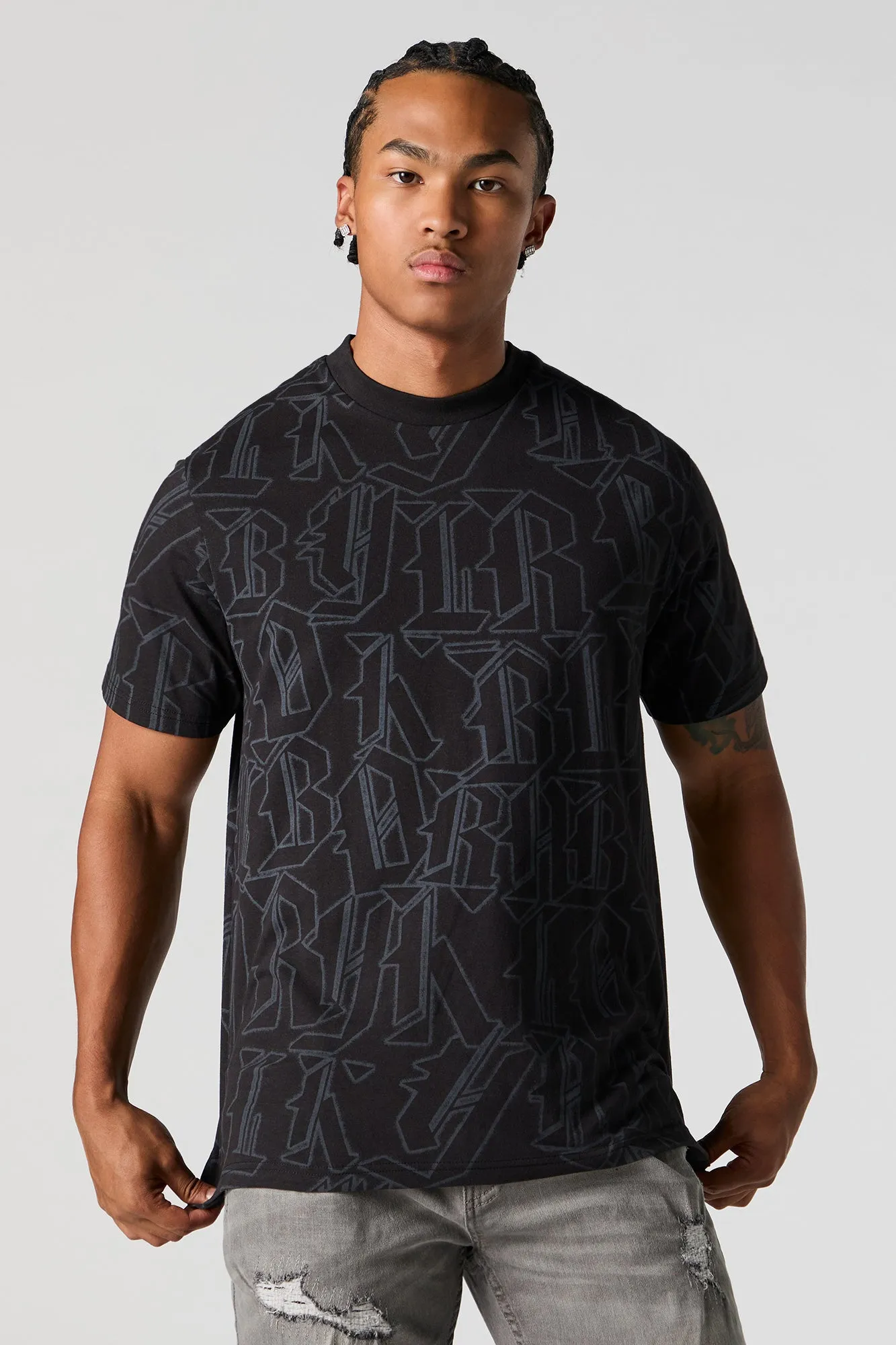 T-shirt ras du cou à imprimé Block Letter sold by Urban Planet product image thumbnail 4