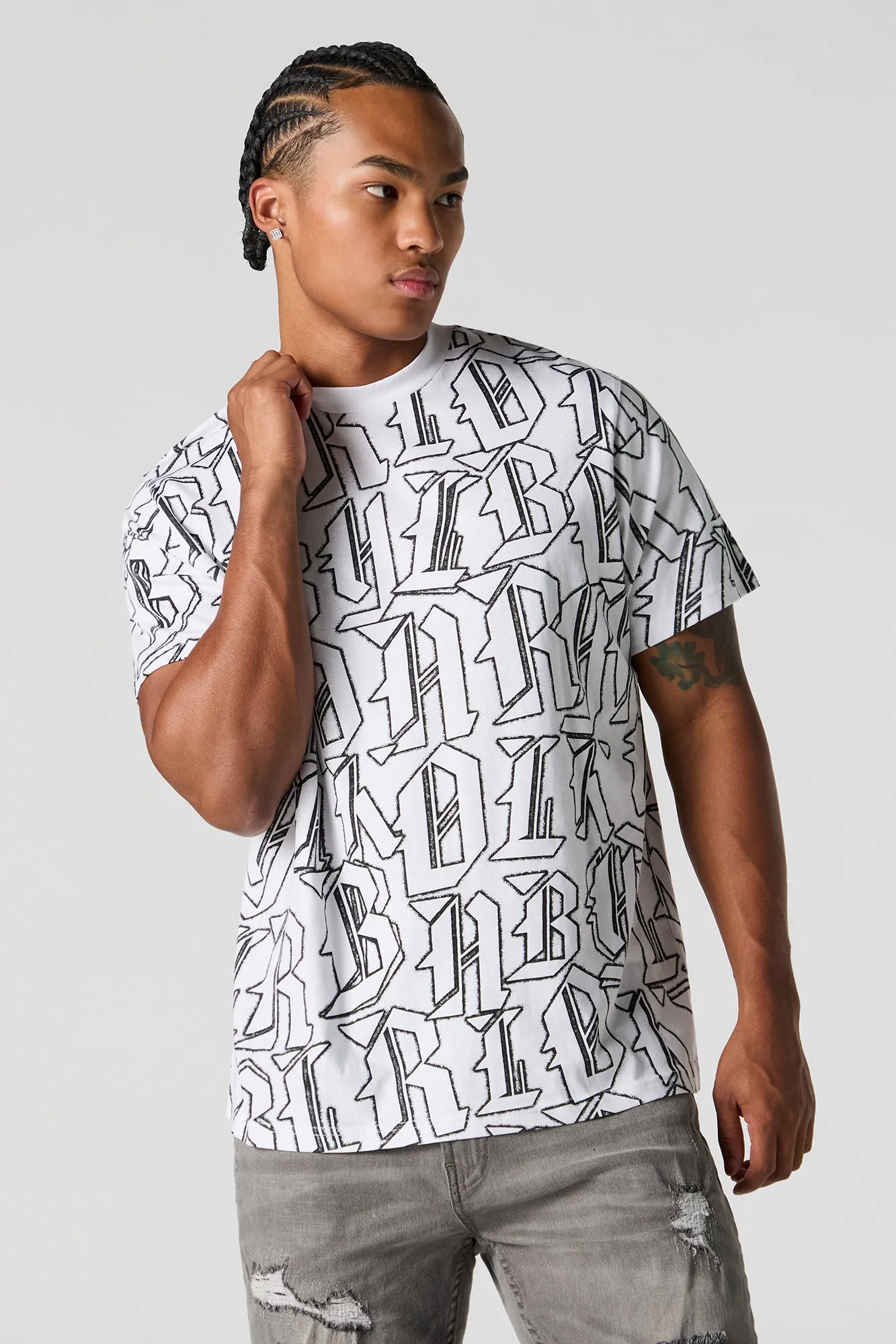 T-shirt ras du cou à imprimé Block Letter sold by Urban Planet