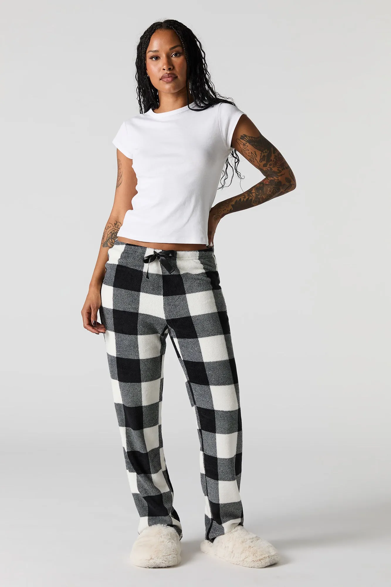 Pantalon de pyjama en peluche imprimé sold by Urban Planet product image thumbnail 4