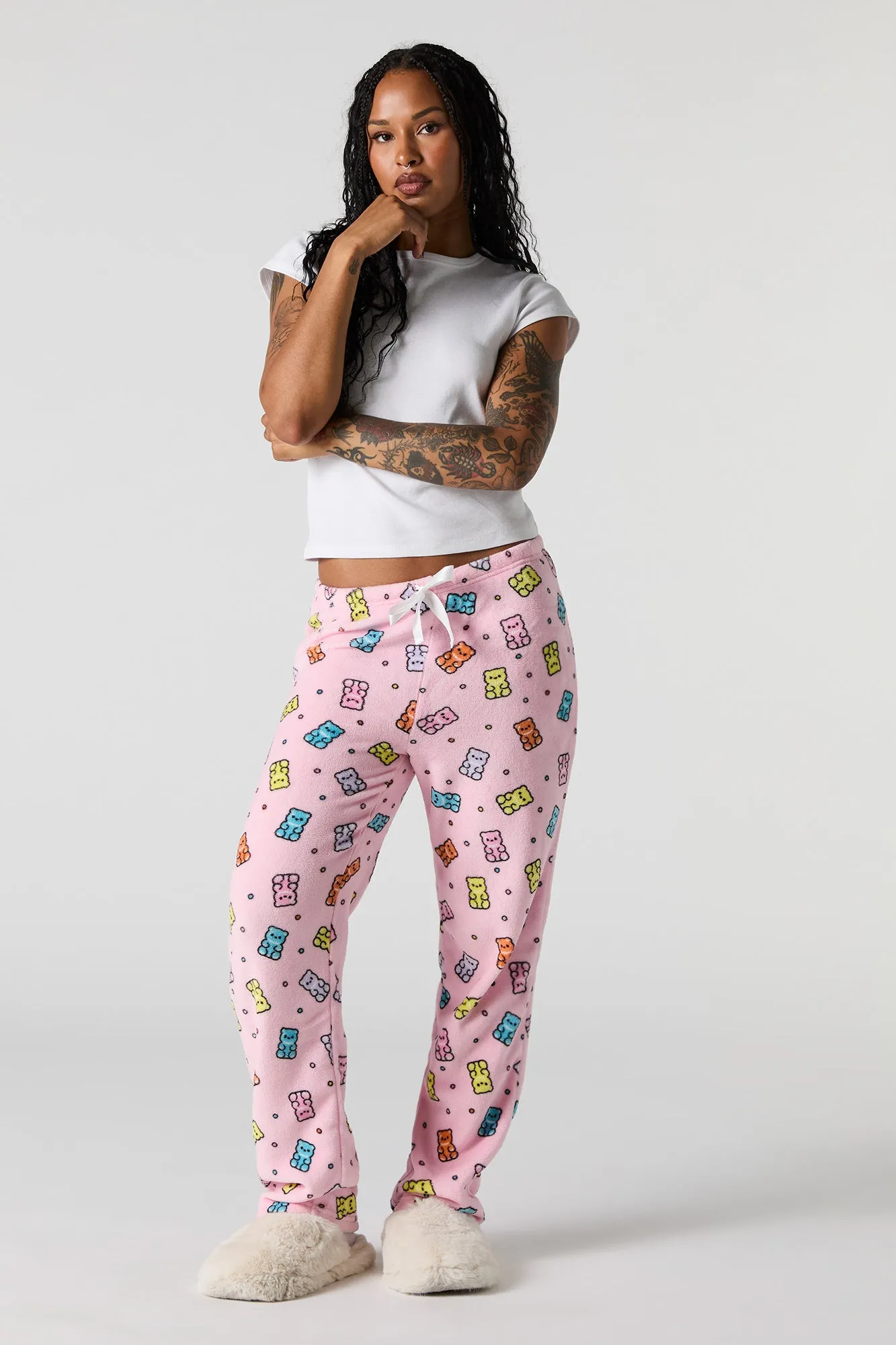 Pantalon de pyjama en peluche imprimé sold by Urban Planet