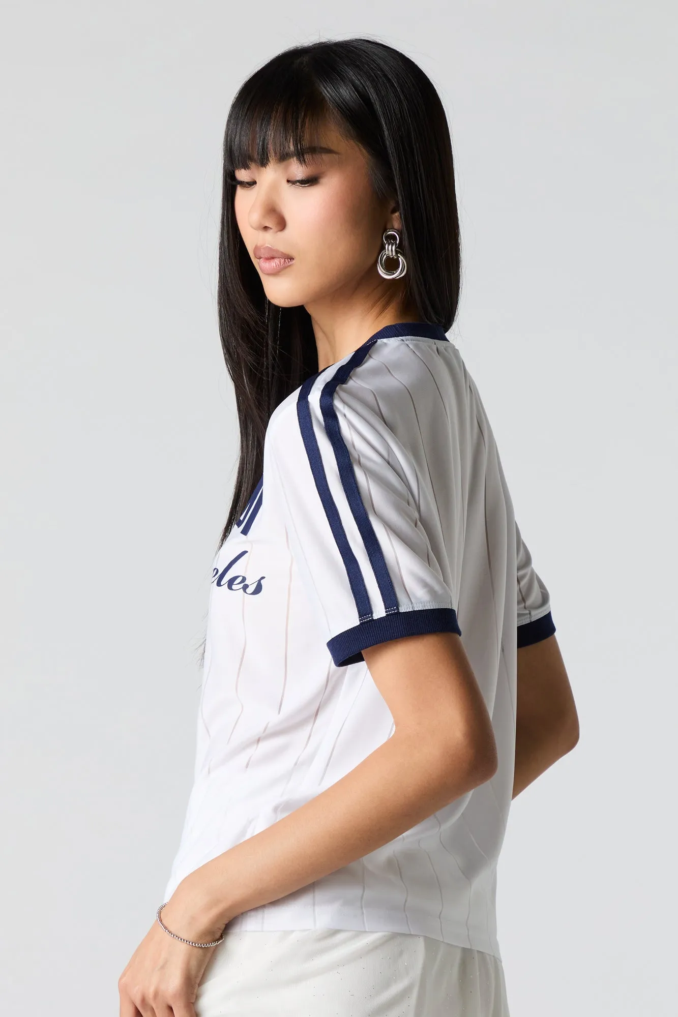 Jersey semi-diaphan côtelé imprimé sold by Urban Planet product image thumbnail 5