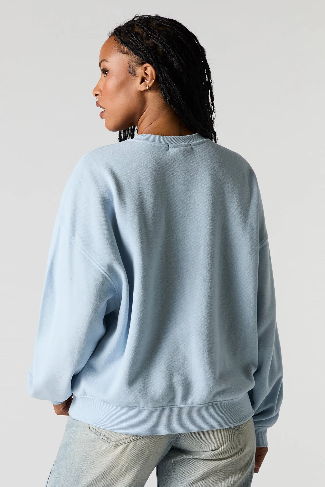 California Puff Print Fleece Sweatshirt sold by Urban Planet product image thumbnail 2