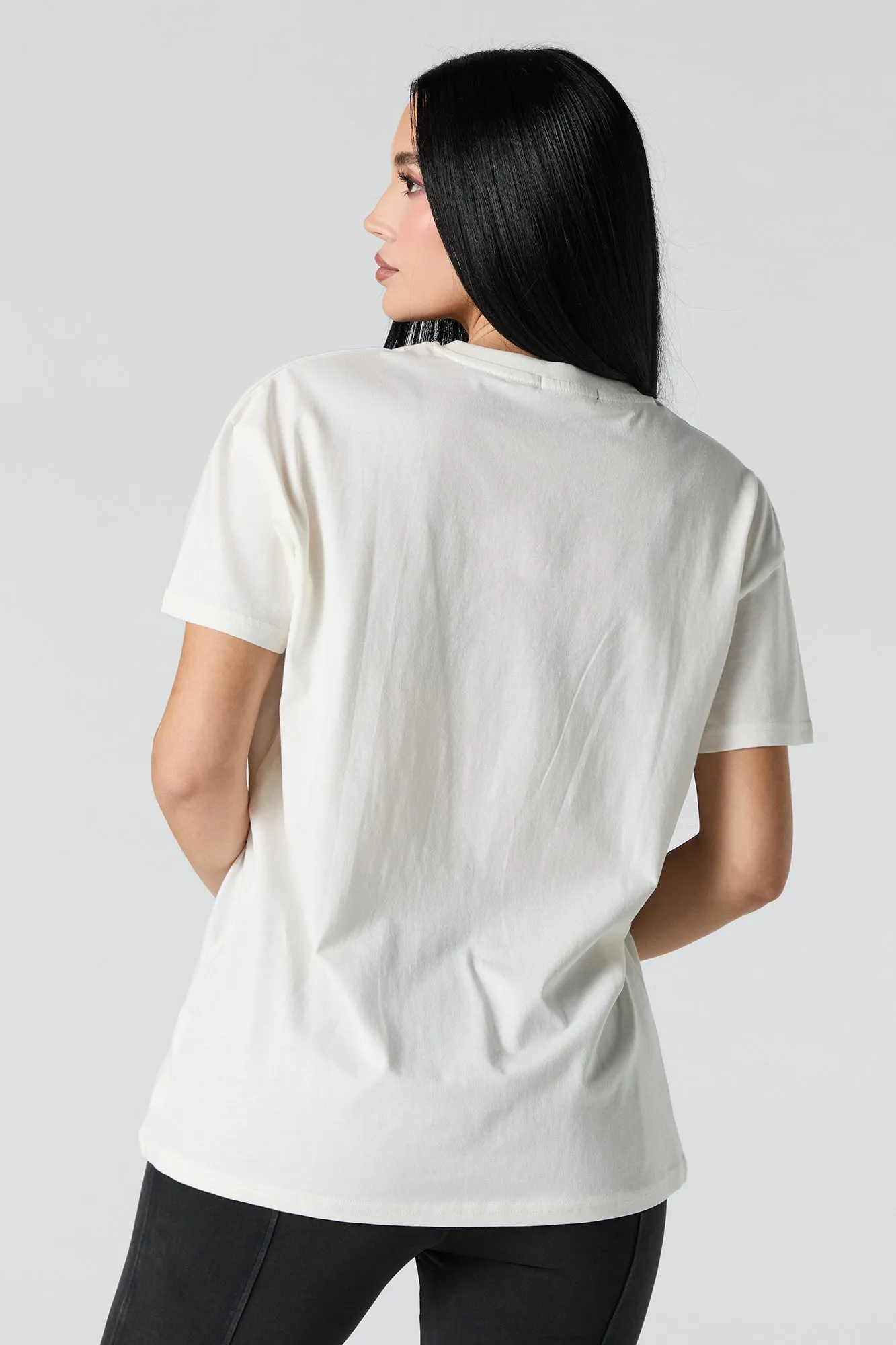 Lace Bra Graphic Boyfriend T-Shirt sold by Urban Planet product image thumbnail 2