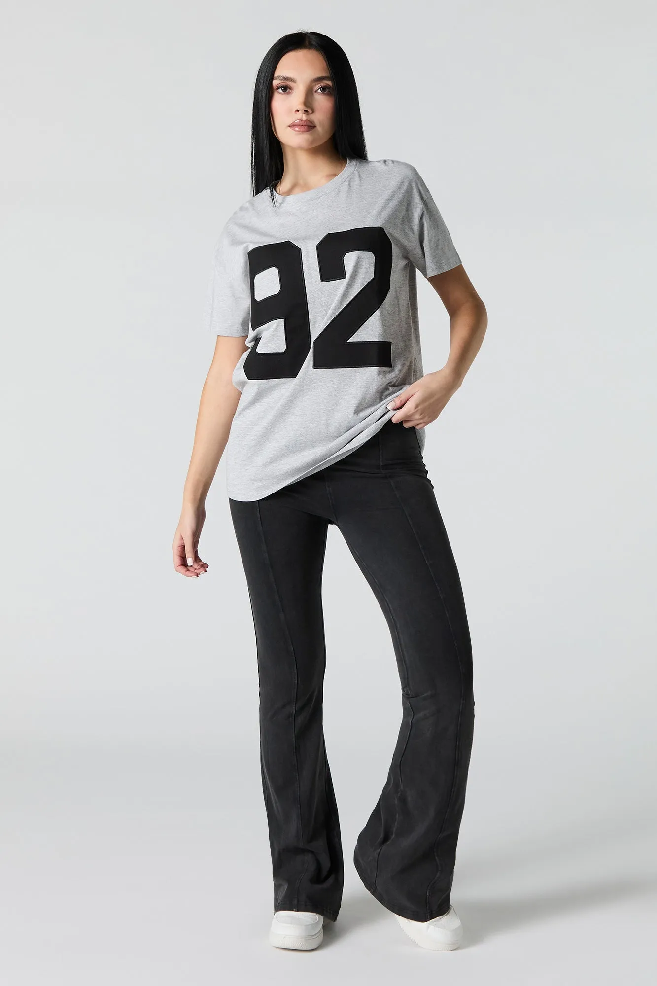92 Twill Embroidered Boyfriend T-Shirt sold by Urban Planet product image thumbnail 3