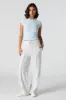 Ribbed High Neck T-Shirt sold by Urban Planet