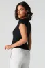 Ribbed High Neck T-Shirt sold by Urban Planet