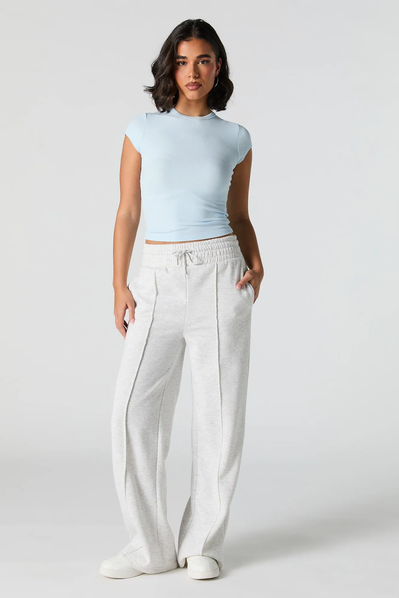 T-shirt côtelé à col montant sold by Urban Planet product image thumbnail 3