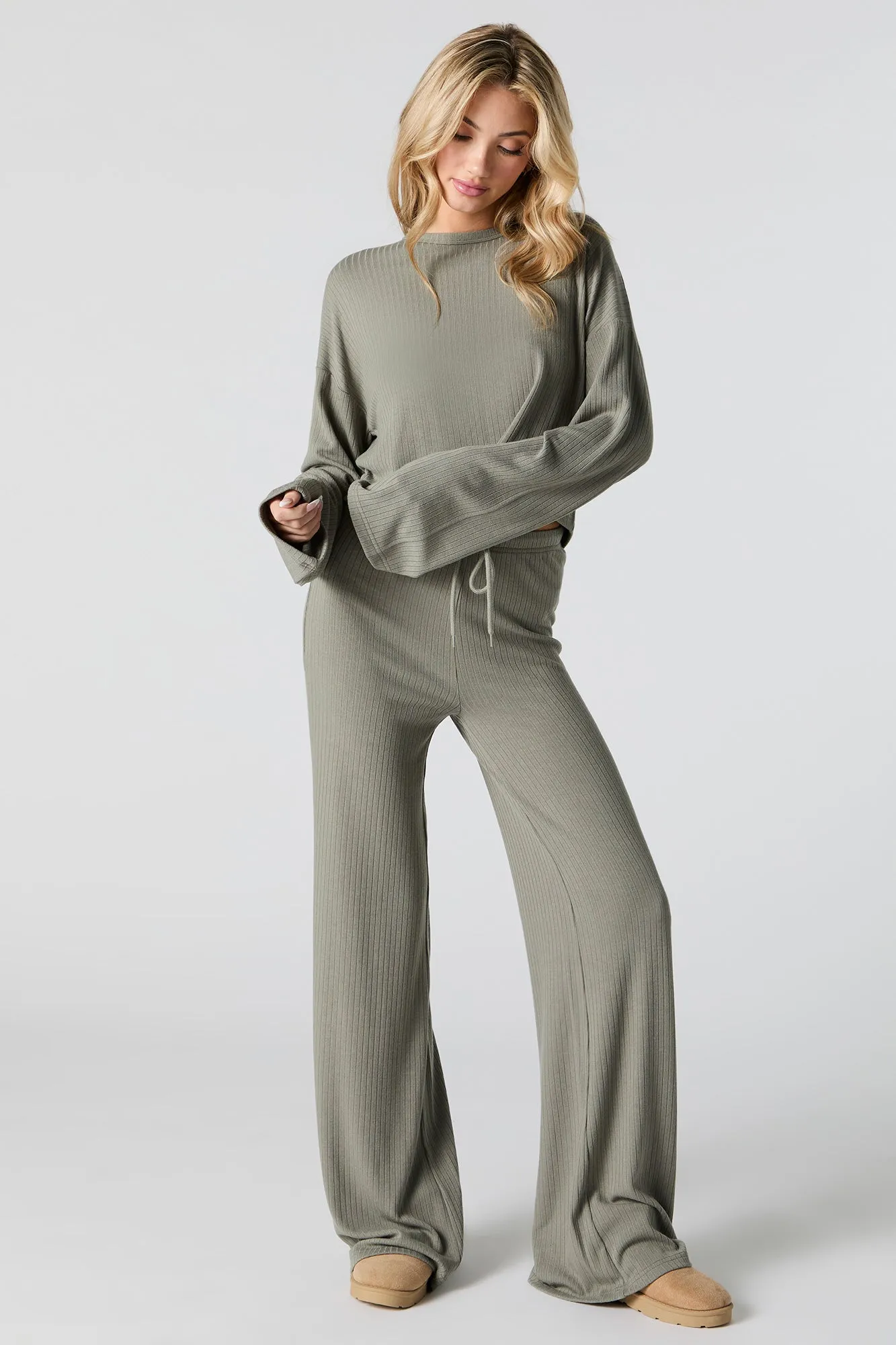 Ribbed Knit Cropped Sweater sold by Urban Planet product image thumbnail 3