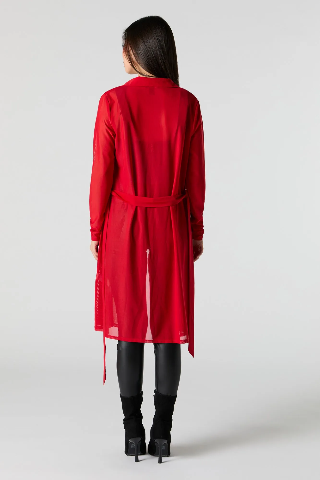 Cardigan volanté en filet avec attache devant sold by Urban Planet product image thumbnail 2