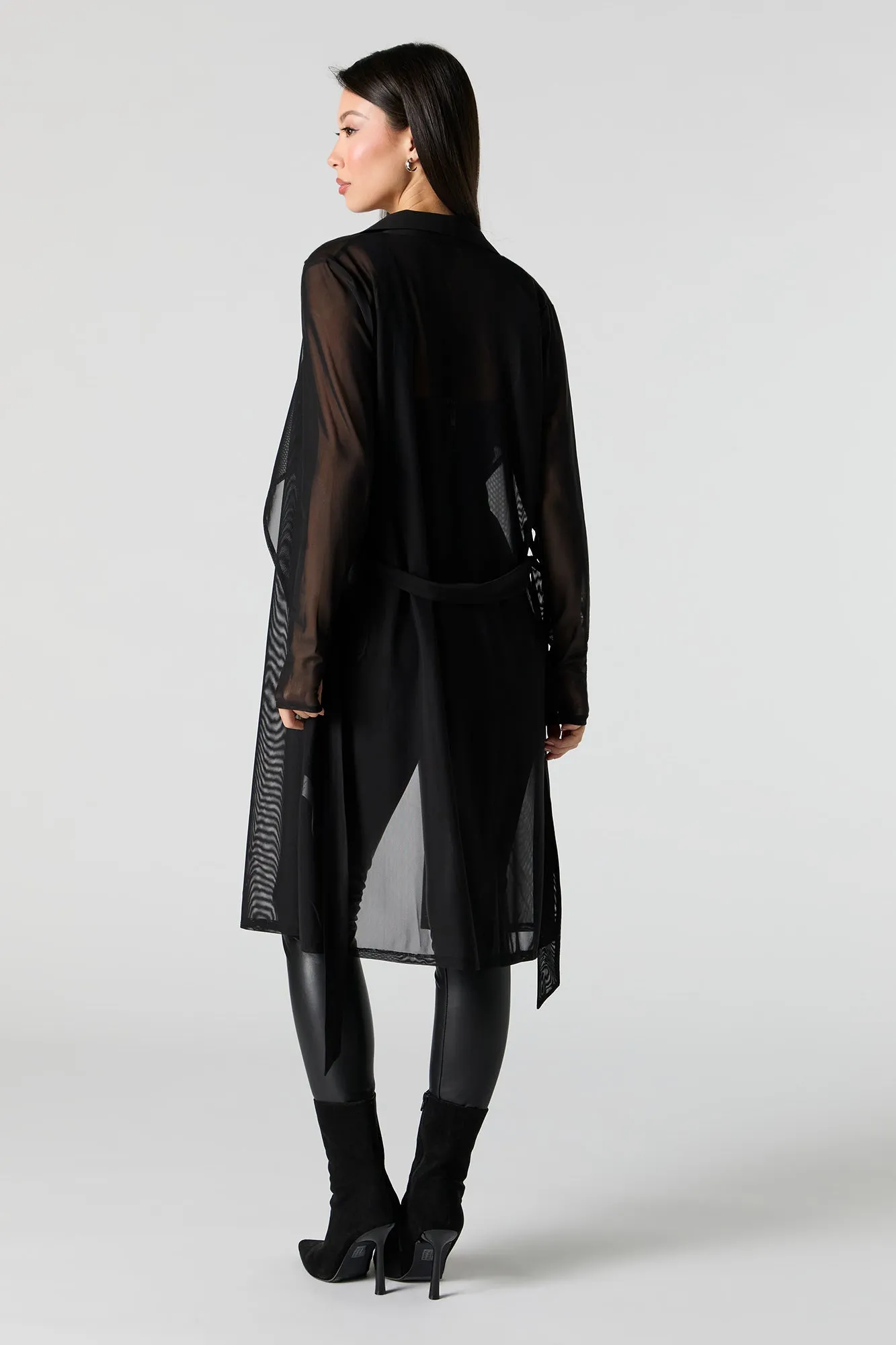 Cardigan volanté en filet avec attache devant sold by Urban Planet product image thumbnail 5