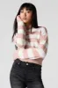 Striped Knit Mock Neck Sweater sold by Urban Planet