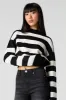 Striped Knit Mock Neck Sweater sold by Urban Planet