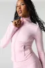 Active Solid Zip-Up Long Sleeve Top sold by Urban Planet