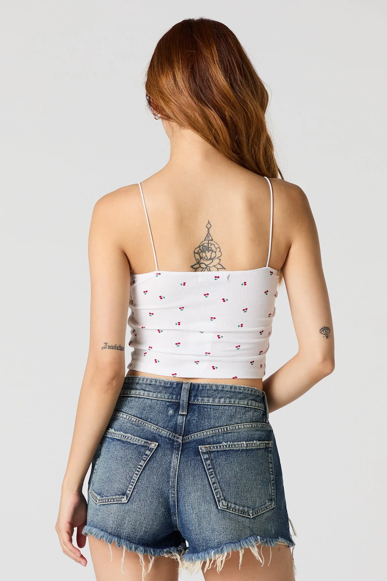 Camisole côtelée à bretelle bungee sold by Urban Planet product image thumbnail 2