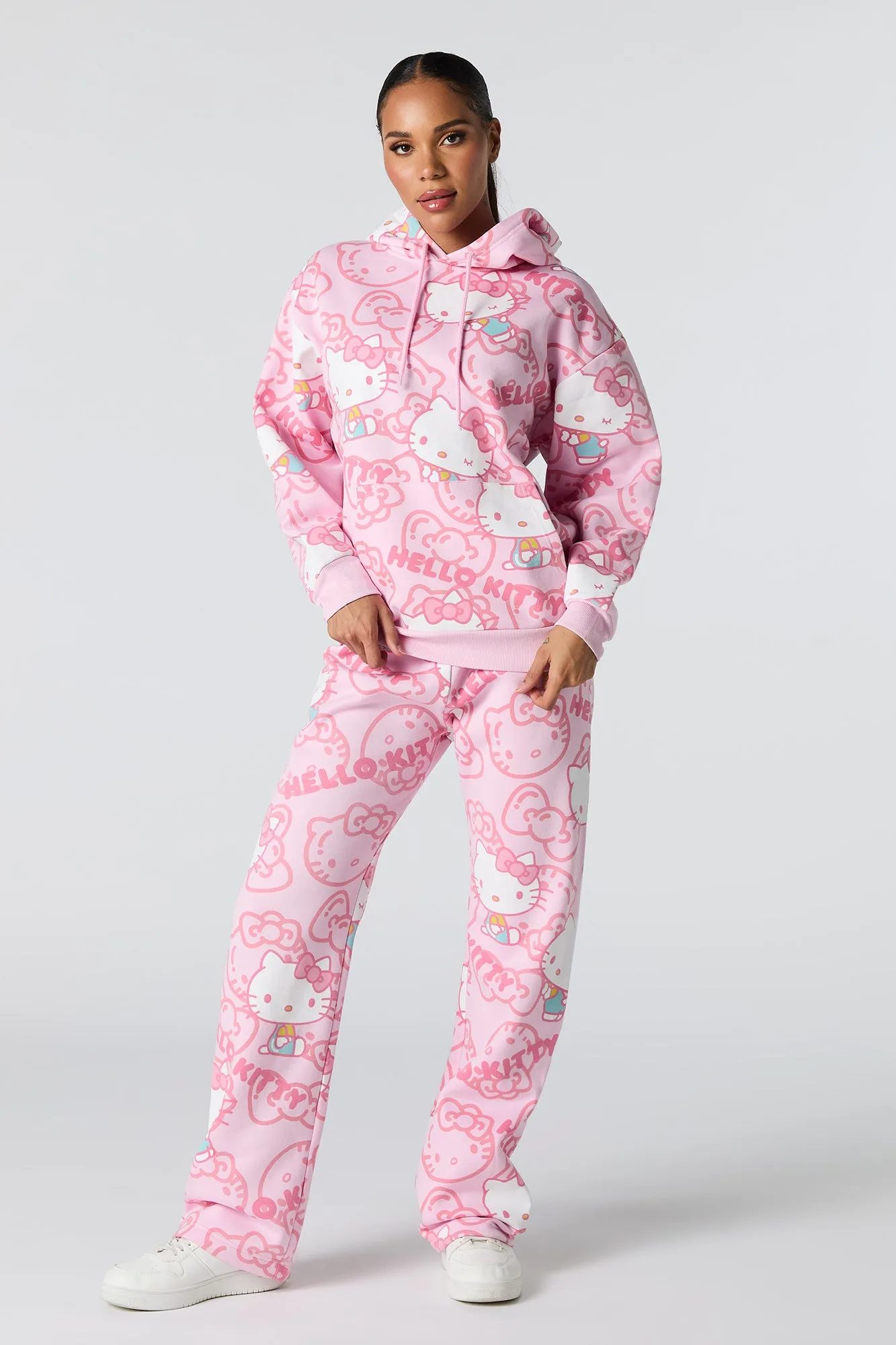 Hello Kitty Print Fleece Hoodie sold by Urban Planet product image thumbnail 3