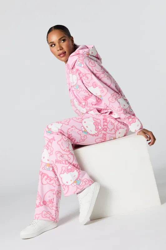Hello Kitty Print Fleece Sweatpant sold by Urban Planet
