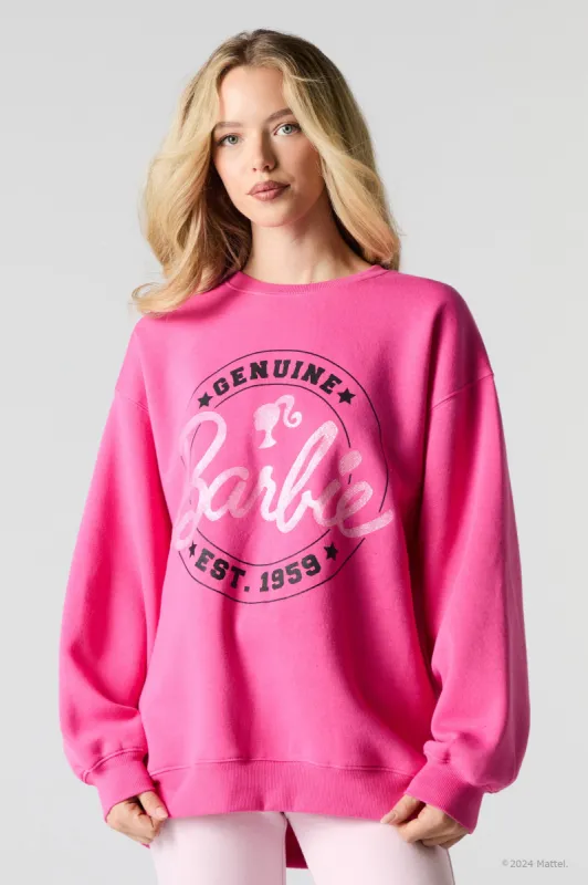 Barbie™ Genuine Graphic Fleece Sweatshirt sold by Urban Planet