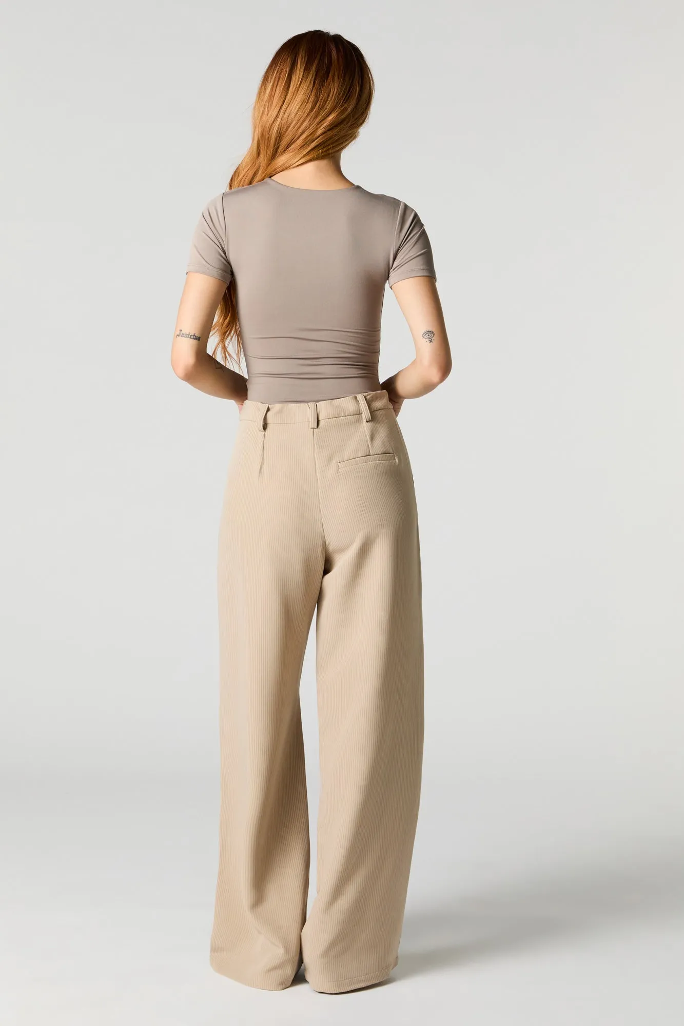 Pantalon habillé ample à taille coulissante sold by Urban Planet product image thumbnail 3