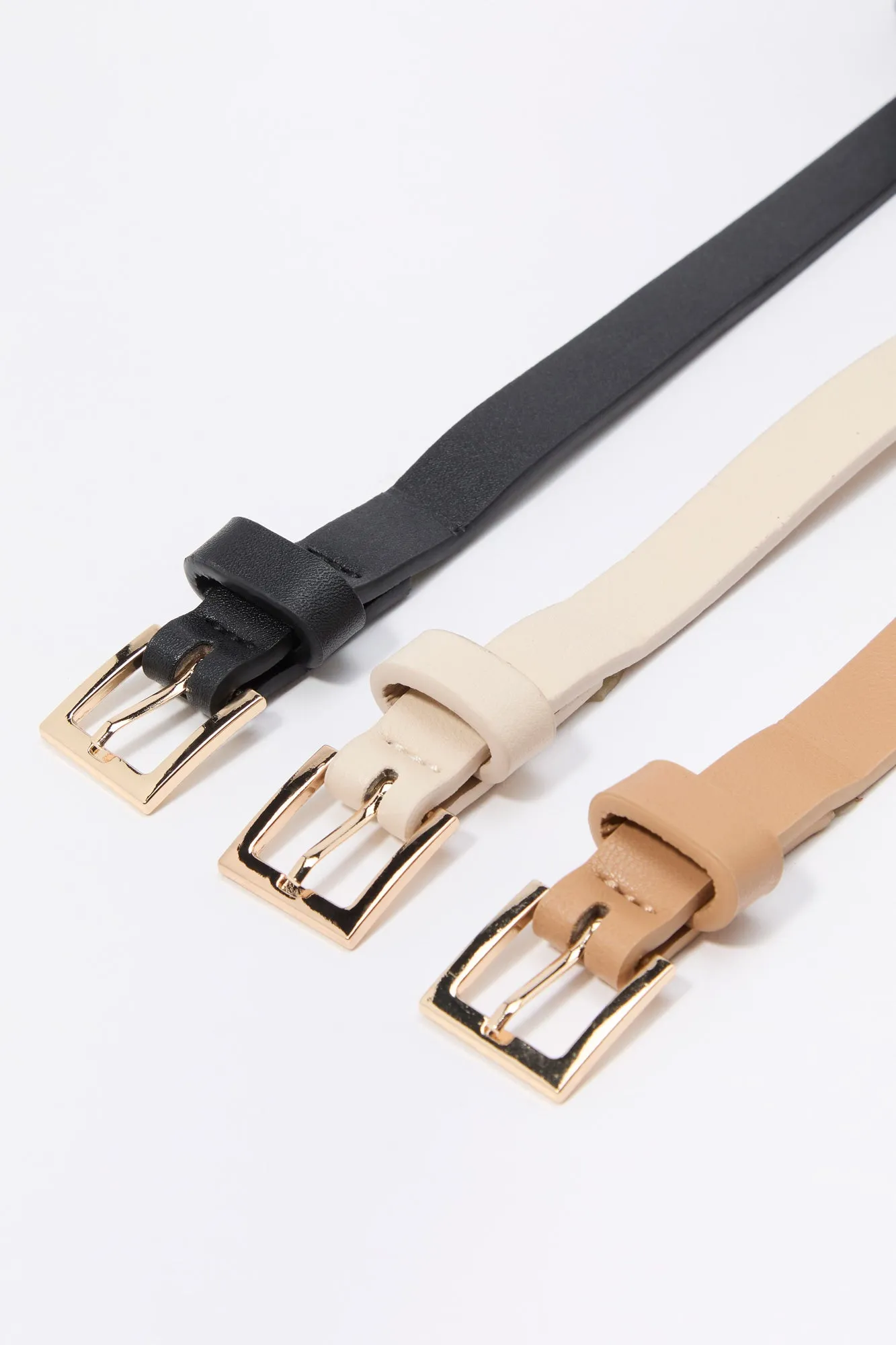 Faux Leather Belt (3 Pack) sold by Urban Planet product image thumbnail 4