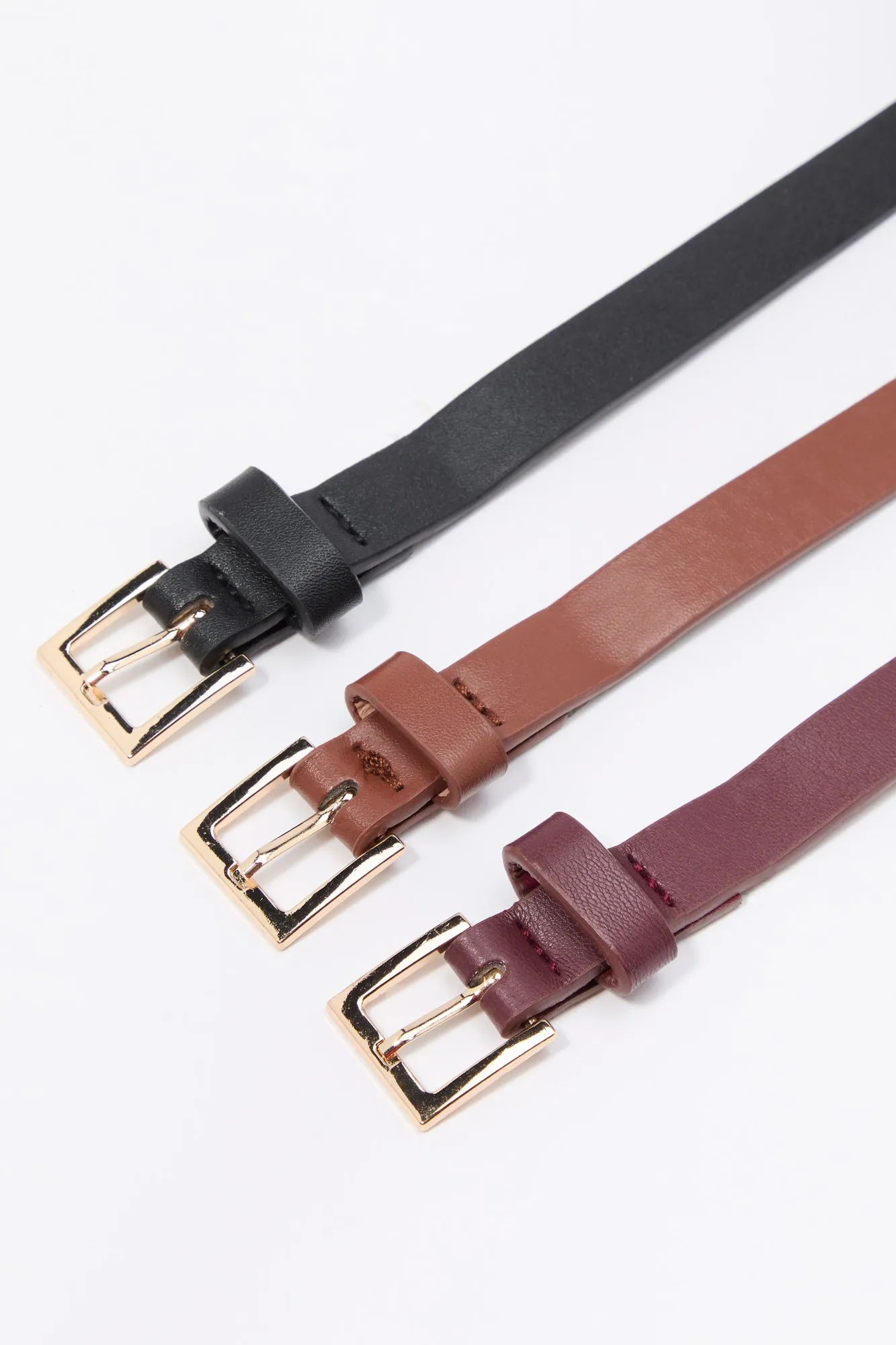 Faux Leather Belt (3 Pack) sold by Urban Planet product image thumbnail 2