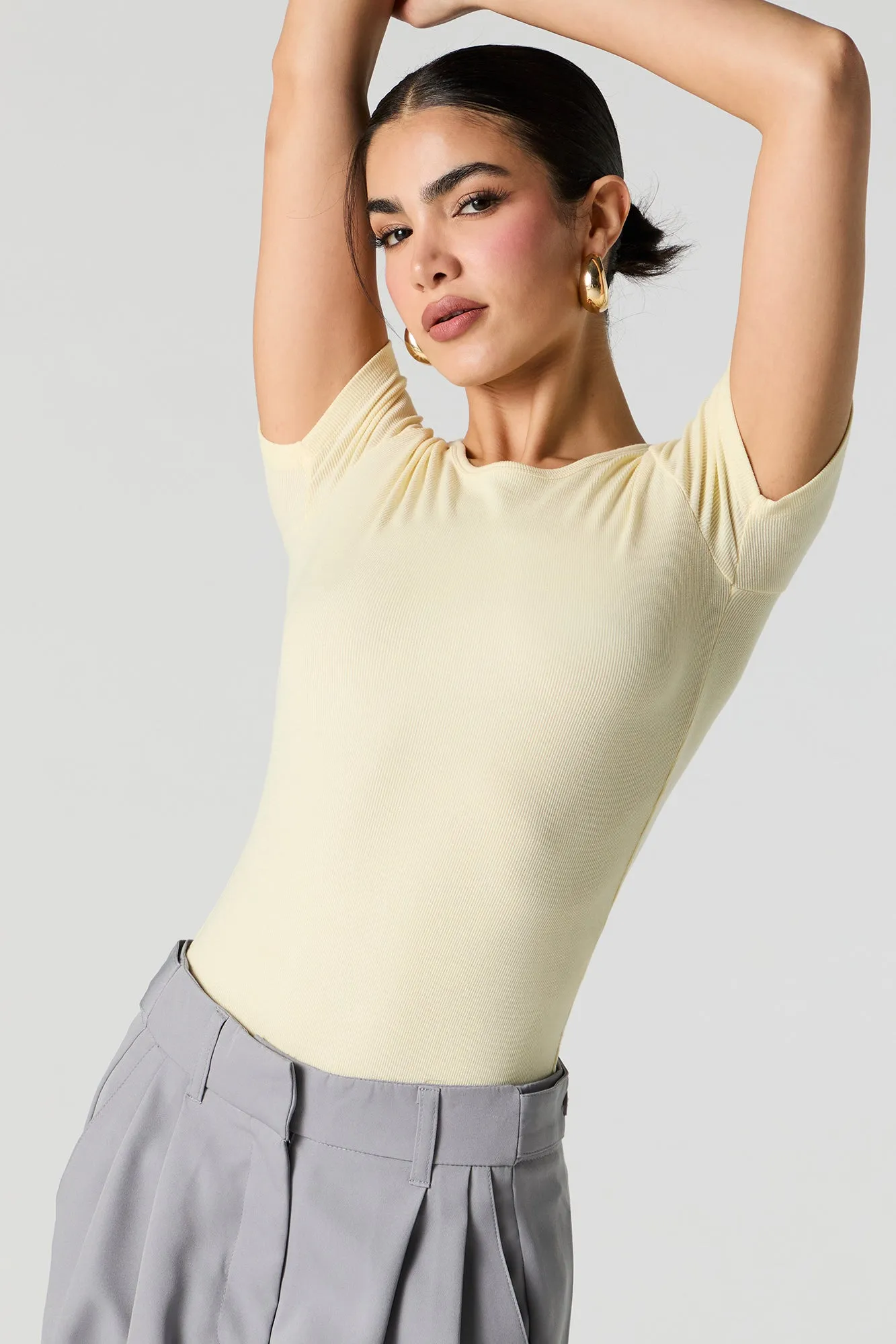 Maillot côtelé à manche courte sold by Urban Planet