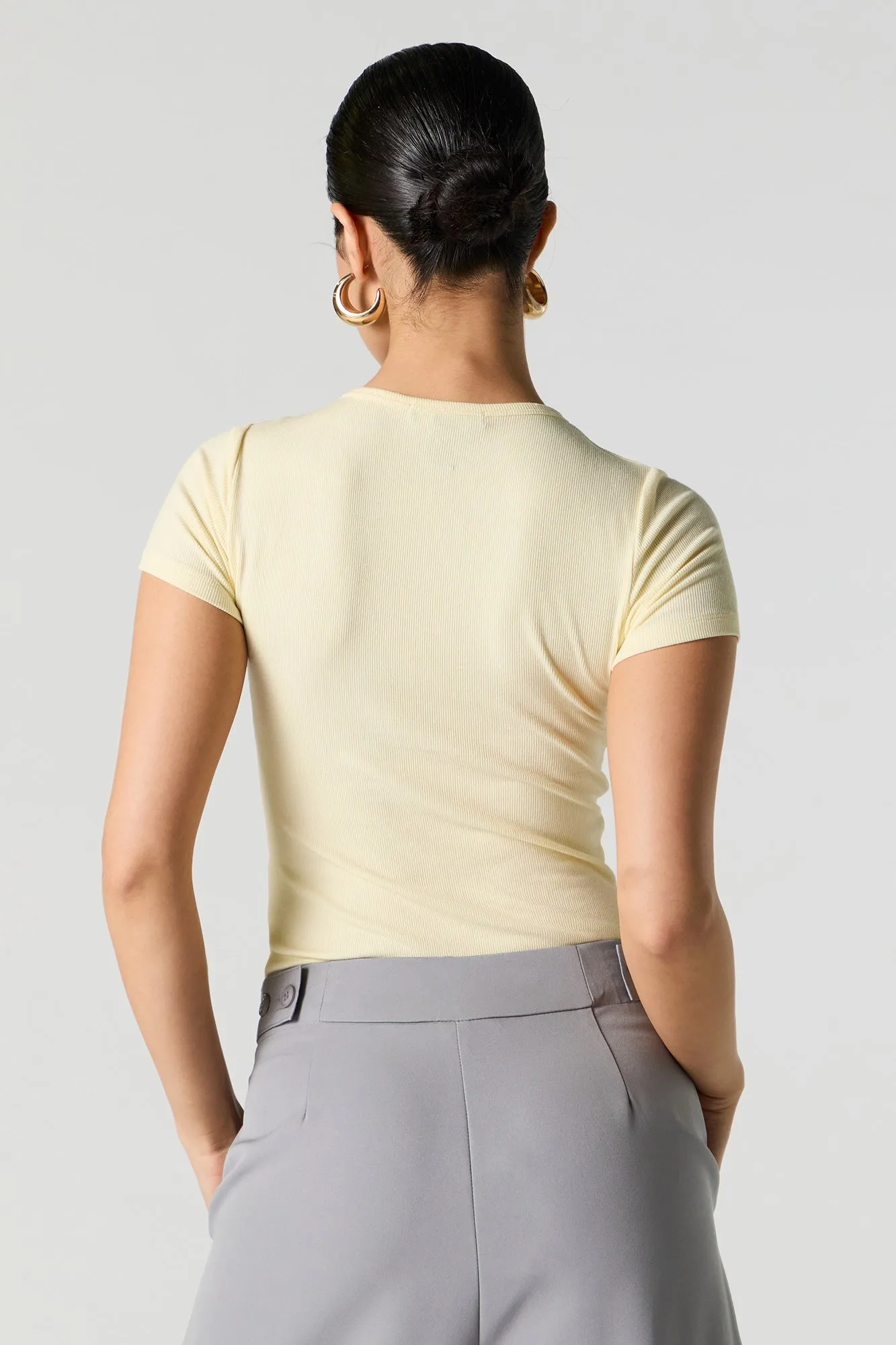 Maillot côtelé à manche courte sold by Urban Planet product image thumbnail 2