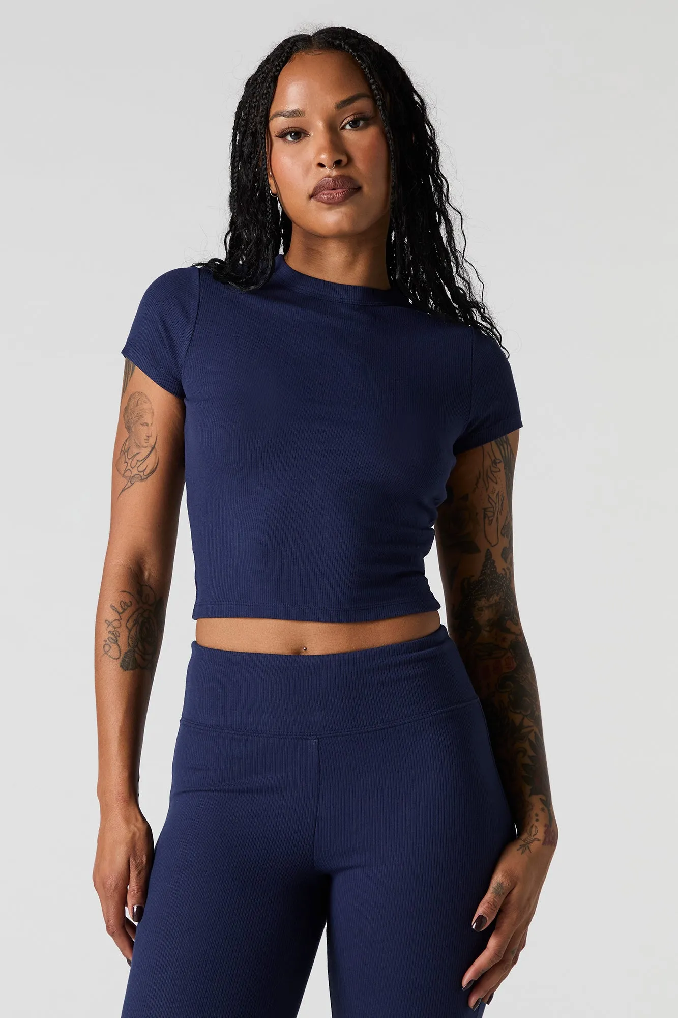 T-shirt Active côtelé doux sold by Urban Planet product image thumbnail 4