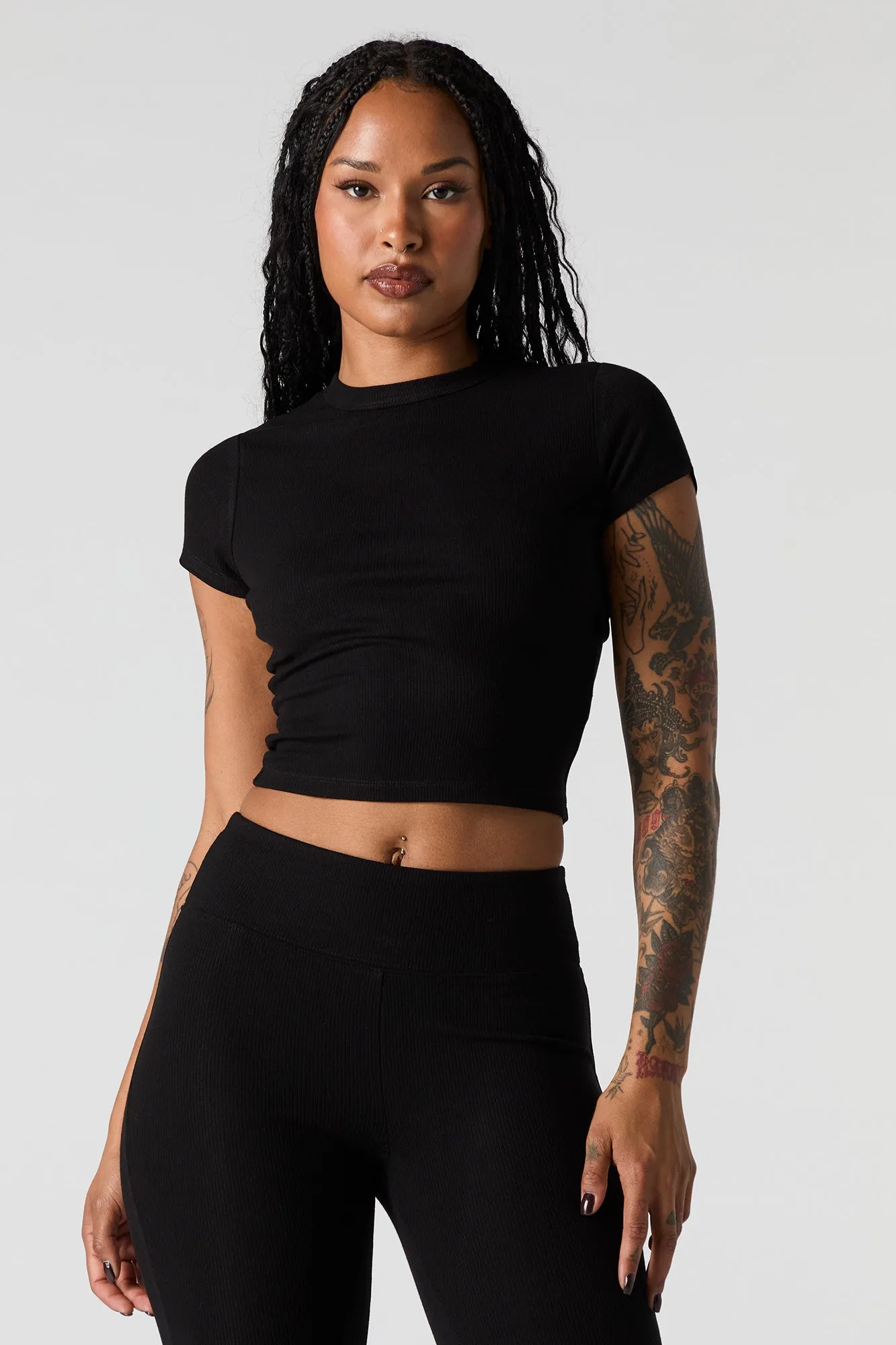 T-shirt Active côtelé doux sold by Urban Planet product image thumbnail 5