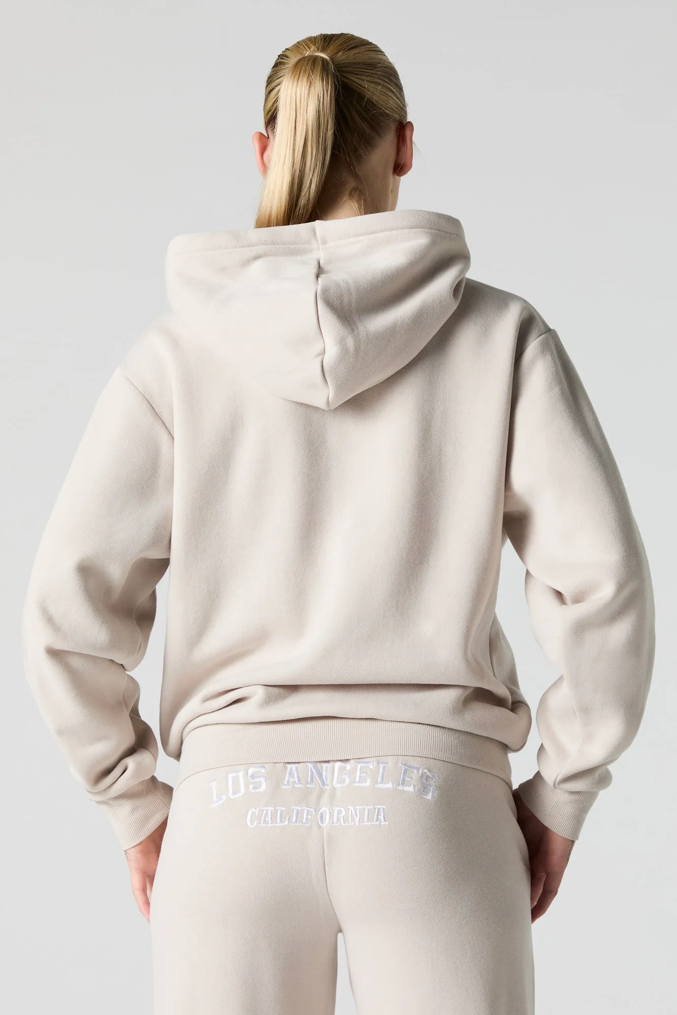 City Embroidered Fleece Hoodie sold by Urban Planet product image thumbnail 2