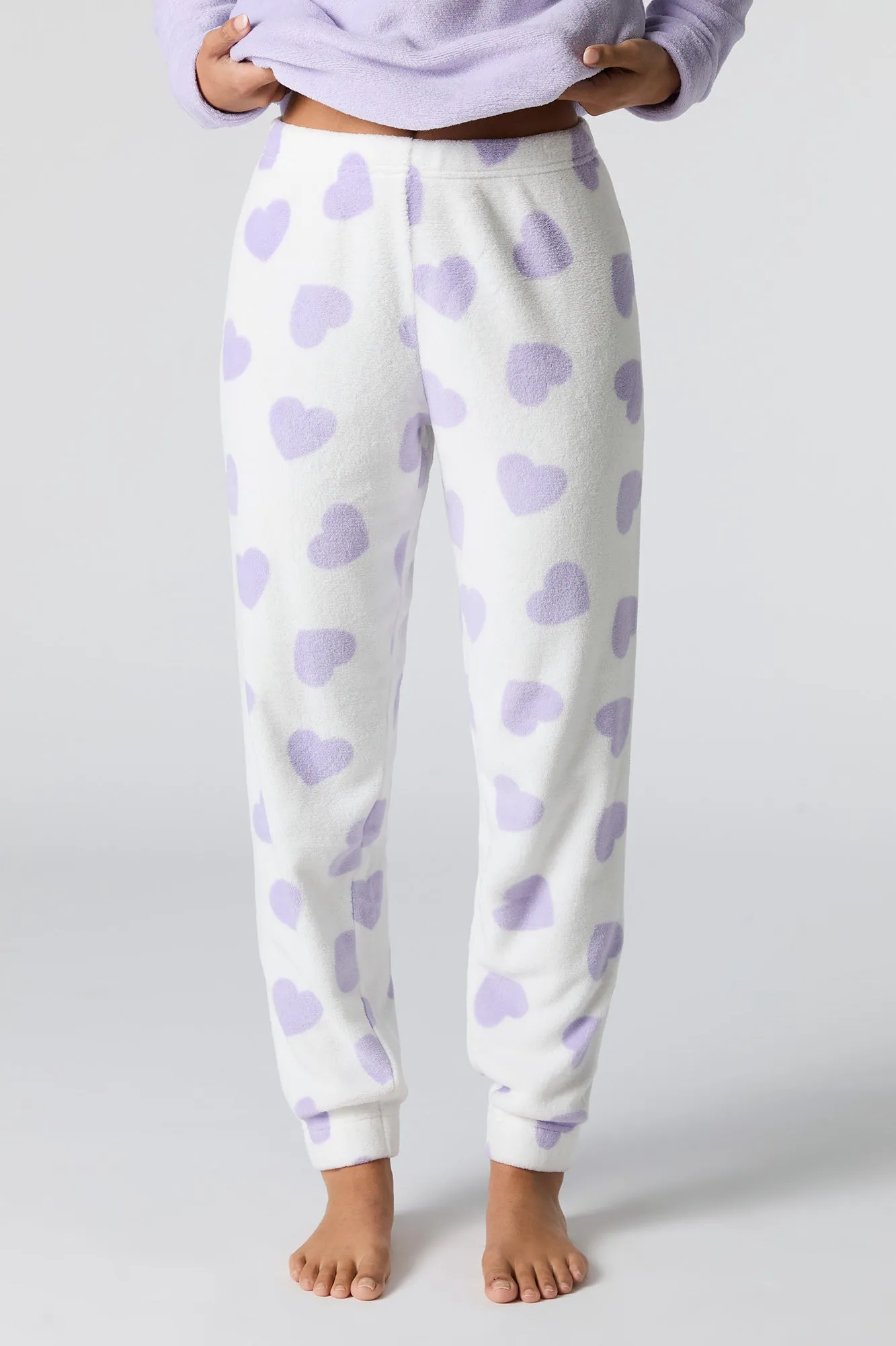 Ensemble pyjama cadeau avec haut à manches longues en peluche et pantalon sold by Urban Planet product image thumbnail 3