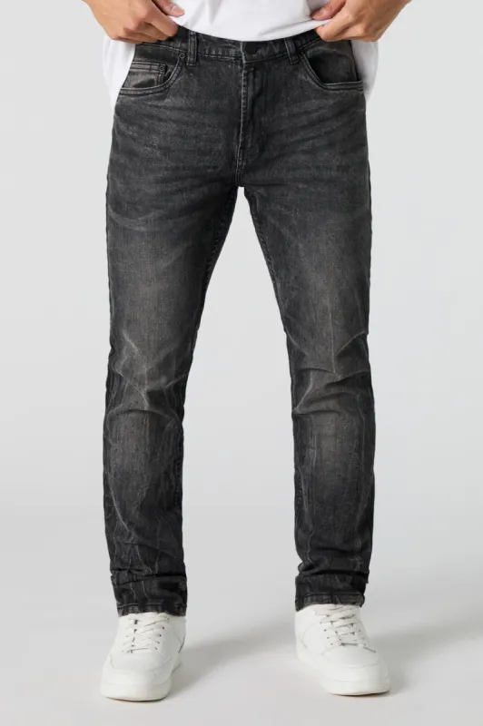 Black Faded Wash Slim Jean sold by Urban Planet