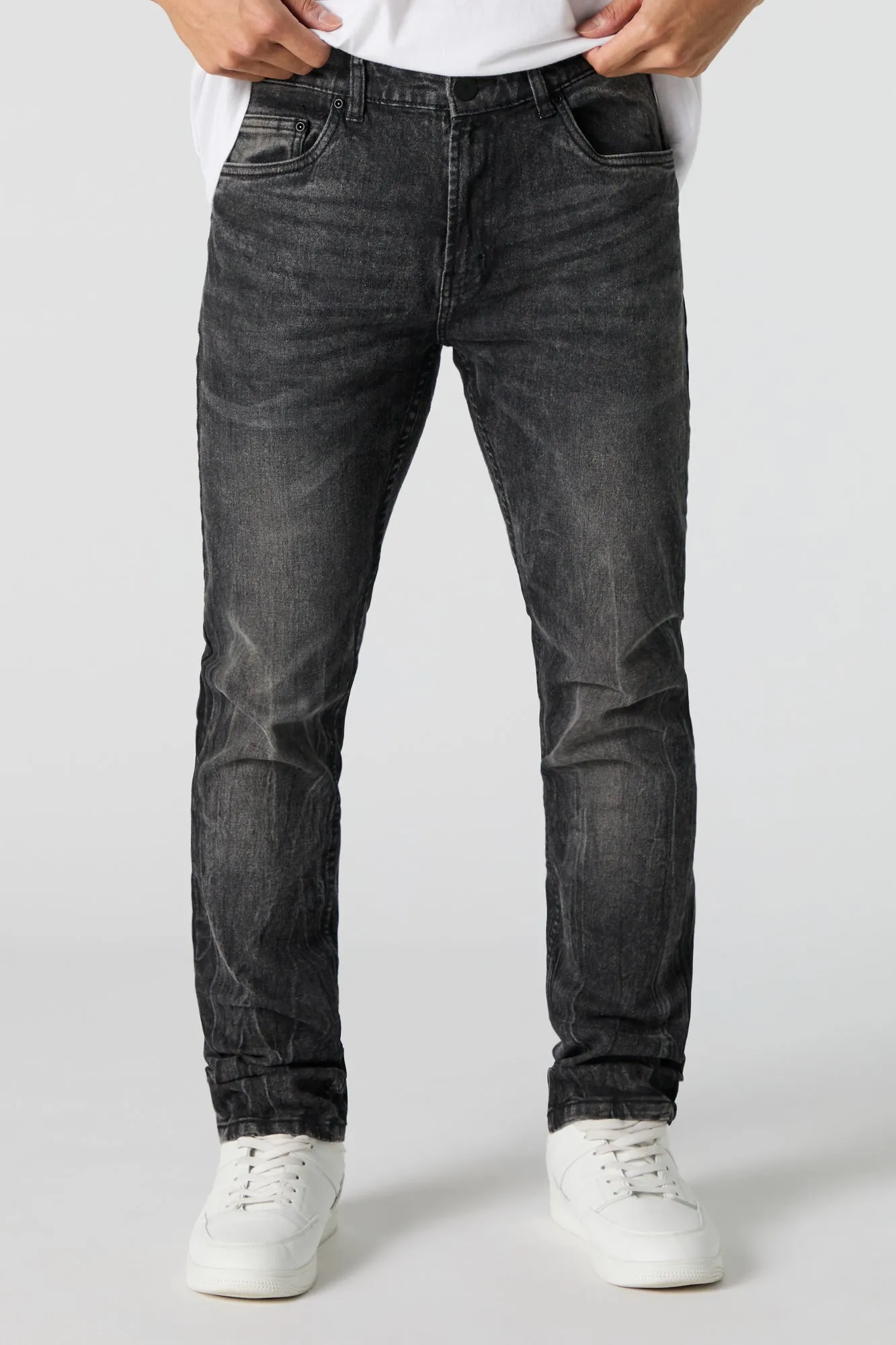 Black Faded Wash Slim Jean sold by Urban Planet