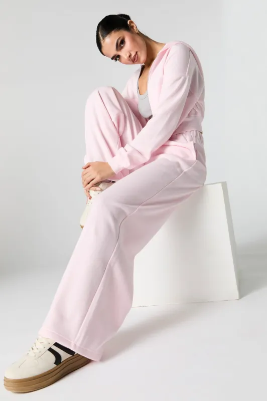 Fleece Wide Leg Sweatpant sold by Urban Planet