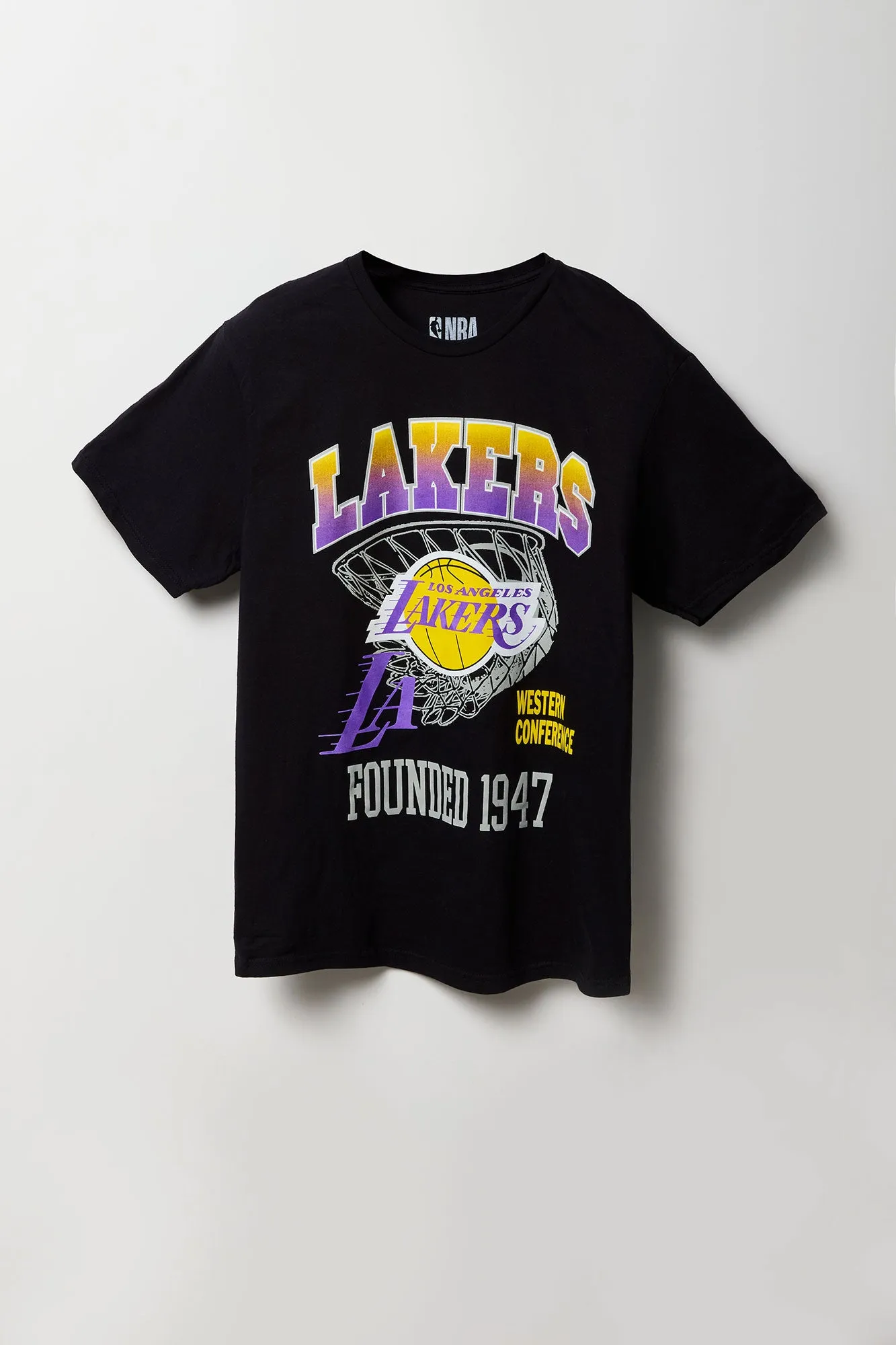 T-shirt à imprimé LA Lakers sold by Urban Planet