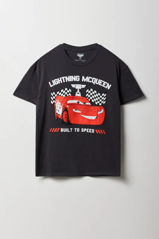 T-shirt de coupe garçonne à imprimé Lightning McQueen sold by Urban Planet