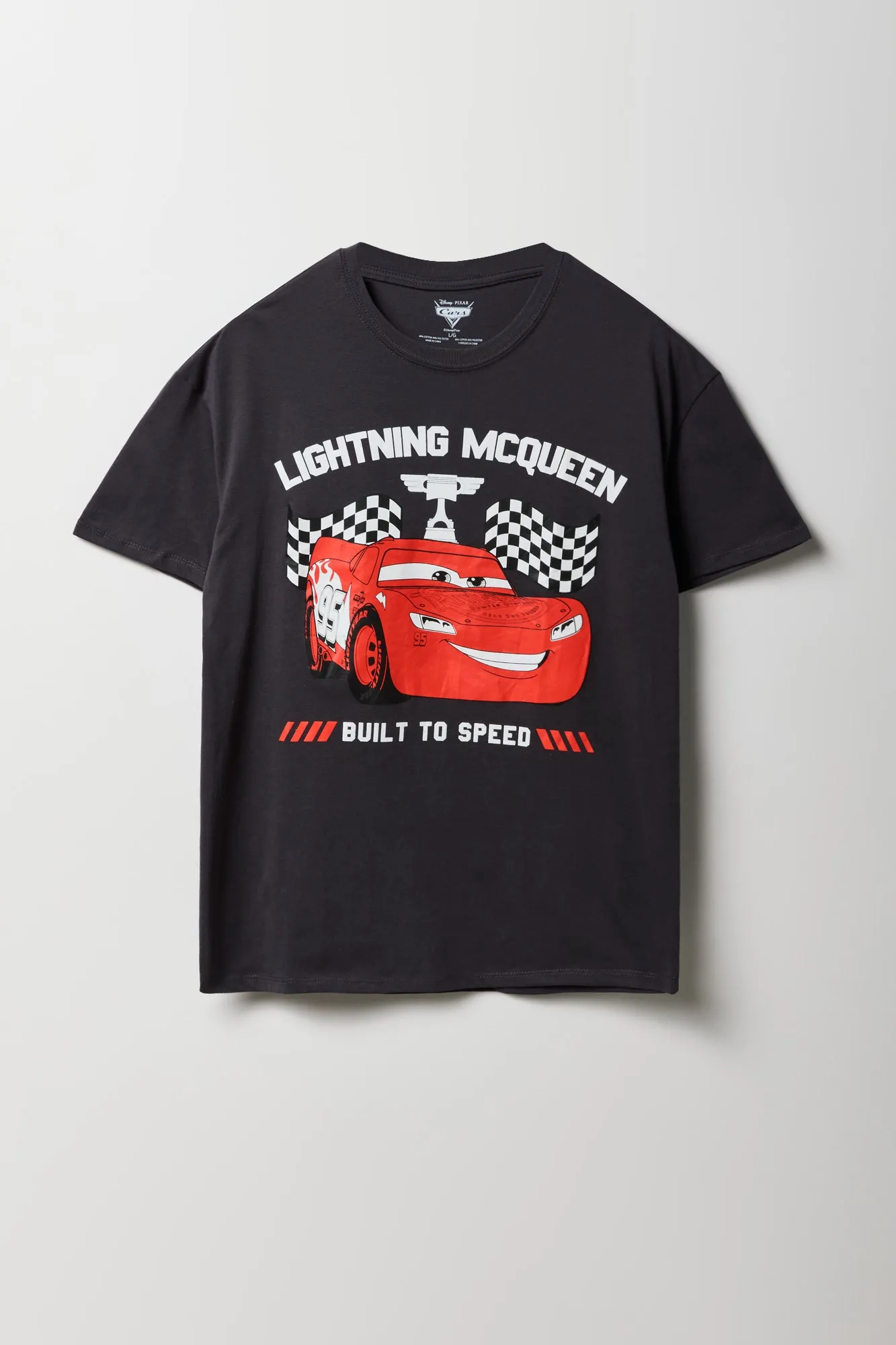 T-shirt de coupe garçonne à imprimé Lightning McQueen sold by Urban Planet