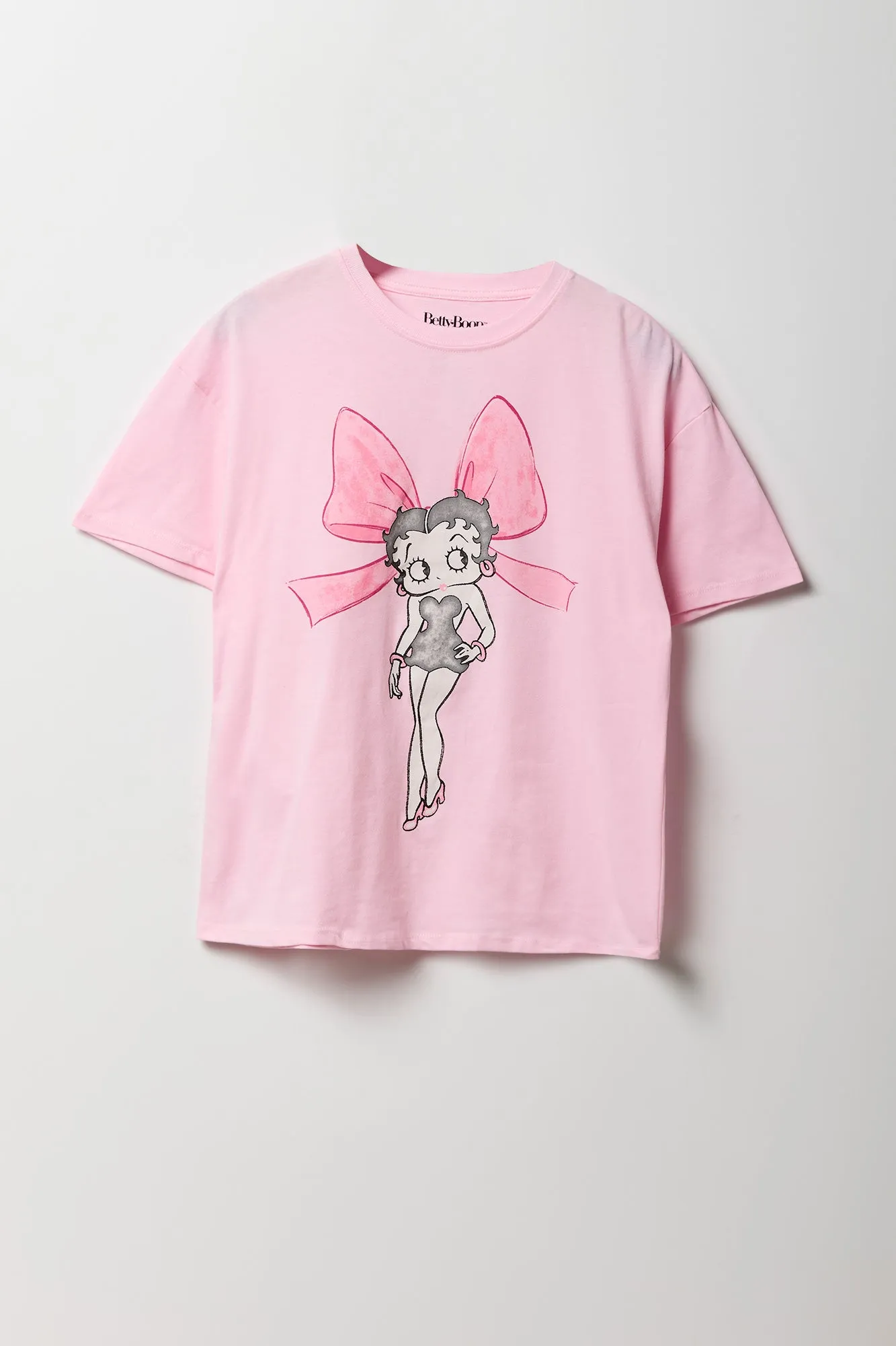 Betty Boop Bow Graphic Boyfriend T-Shirt sold by Urban Planet