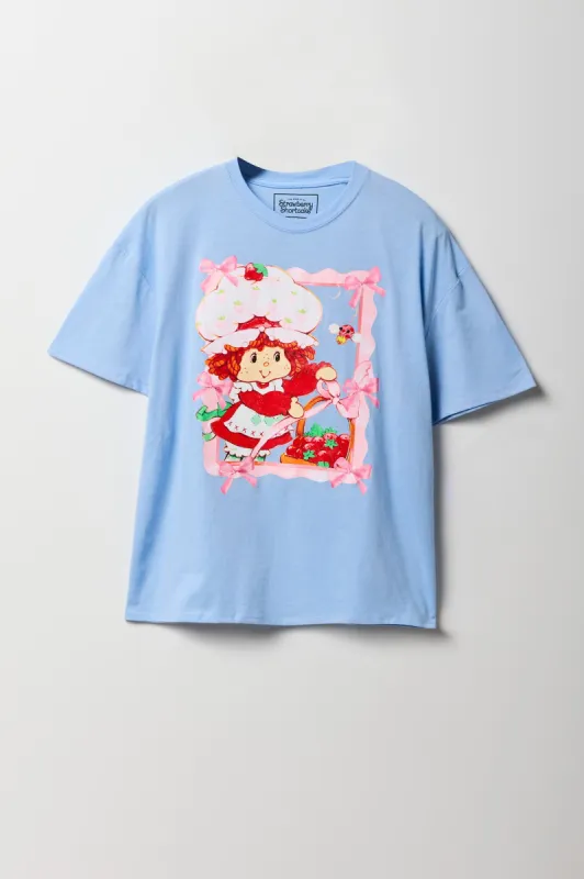 T-shirt de coupe garçonne à imprimé Strawberry Shortcake sold by Urban Planet