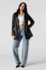 Faux Leather Trench Coat sold by Urban Planet