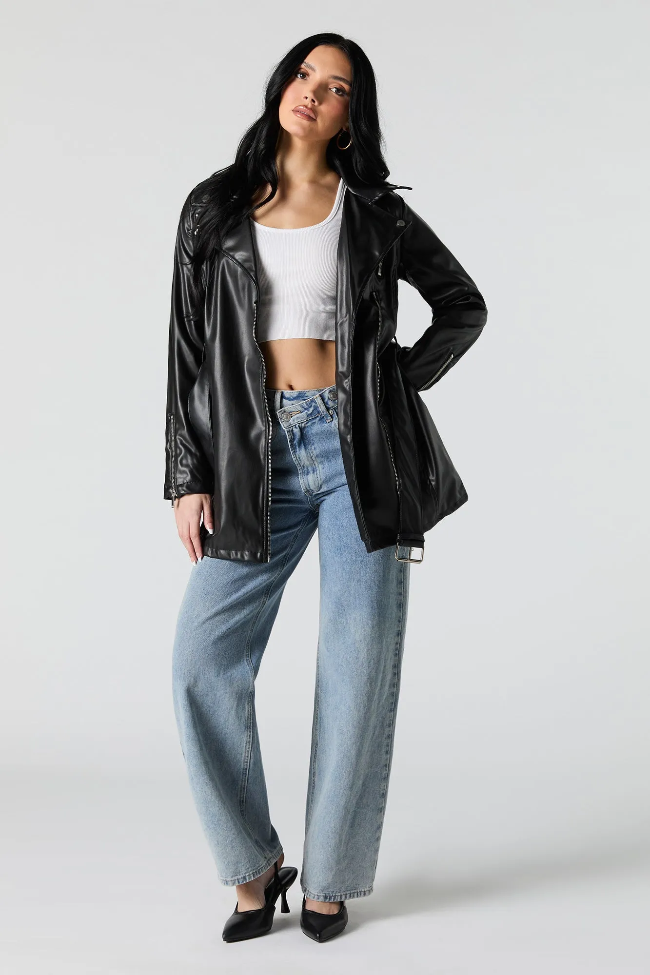 Trench en similicuir sold by Urban Planet product image thumbnail 3