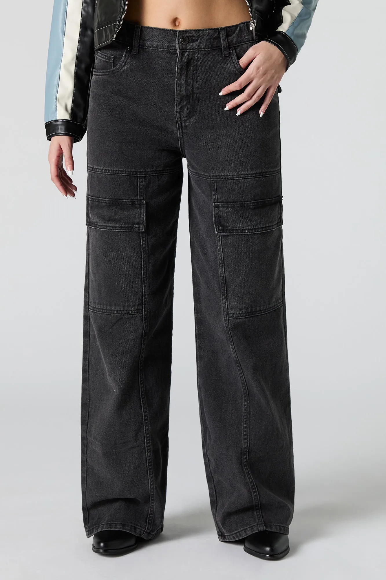 Wide Leg Cargo Jean sold by Urban Planet product image thumbnail 2