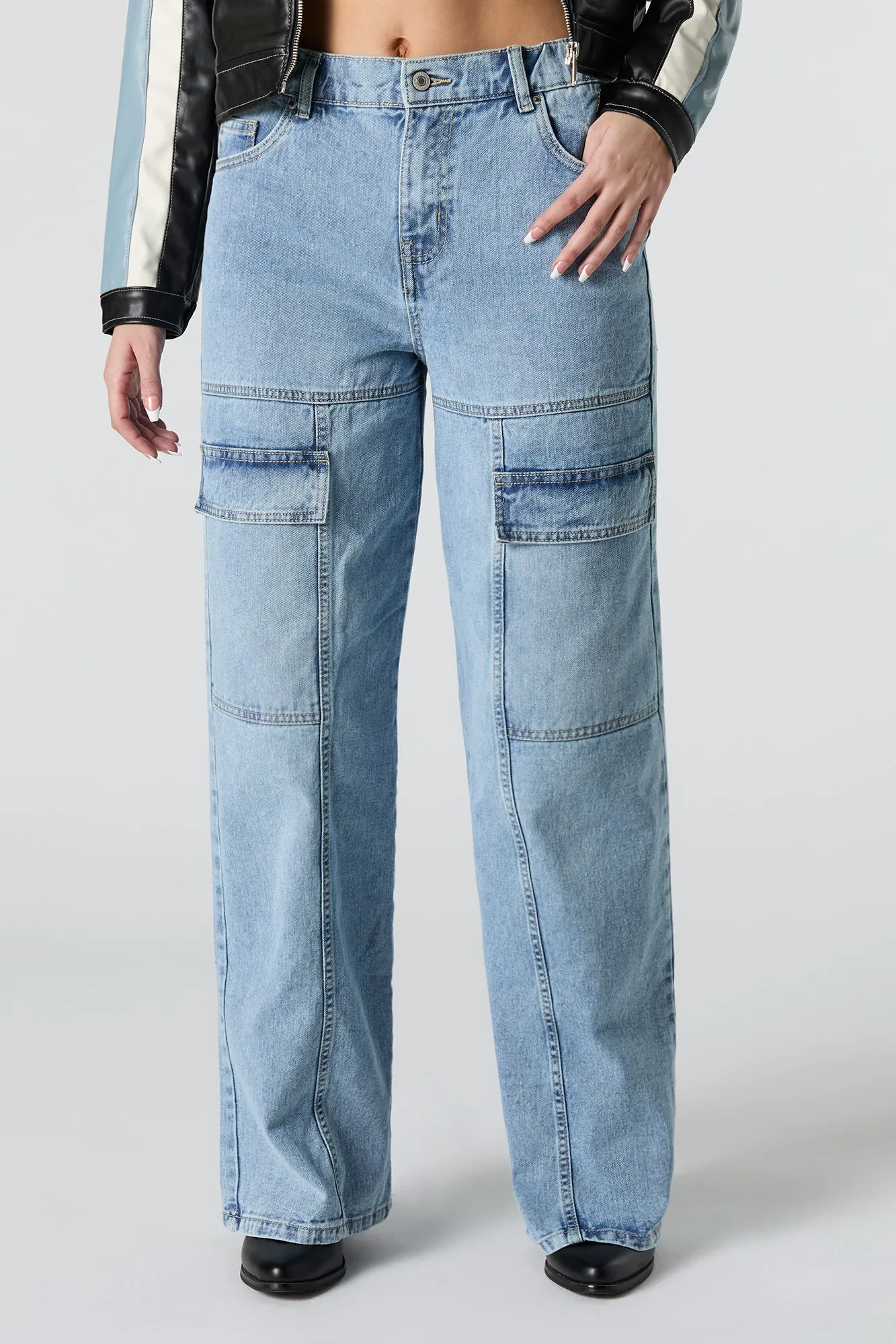 Jean cargo à jambe large sold by Urban Planet product image thumbnail 5