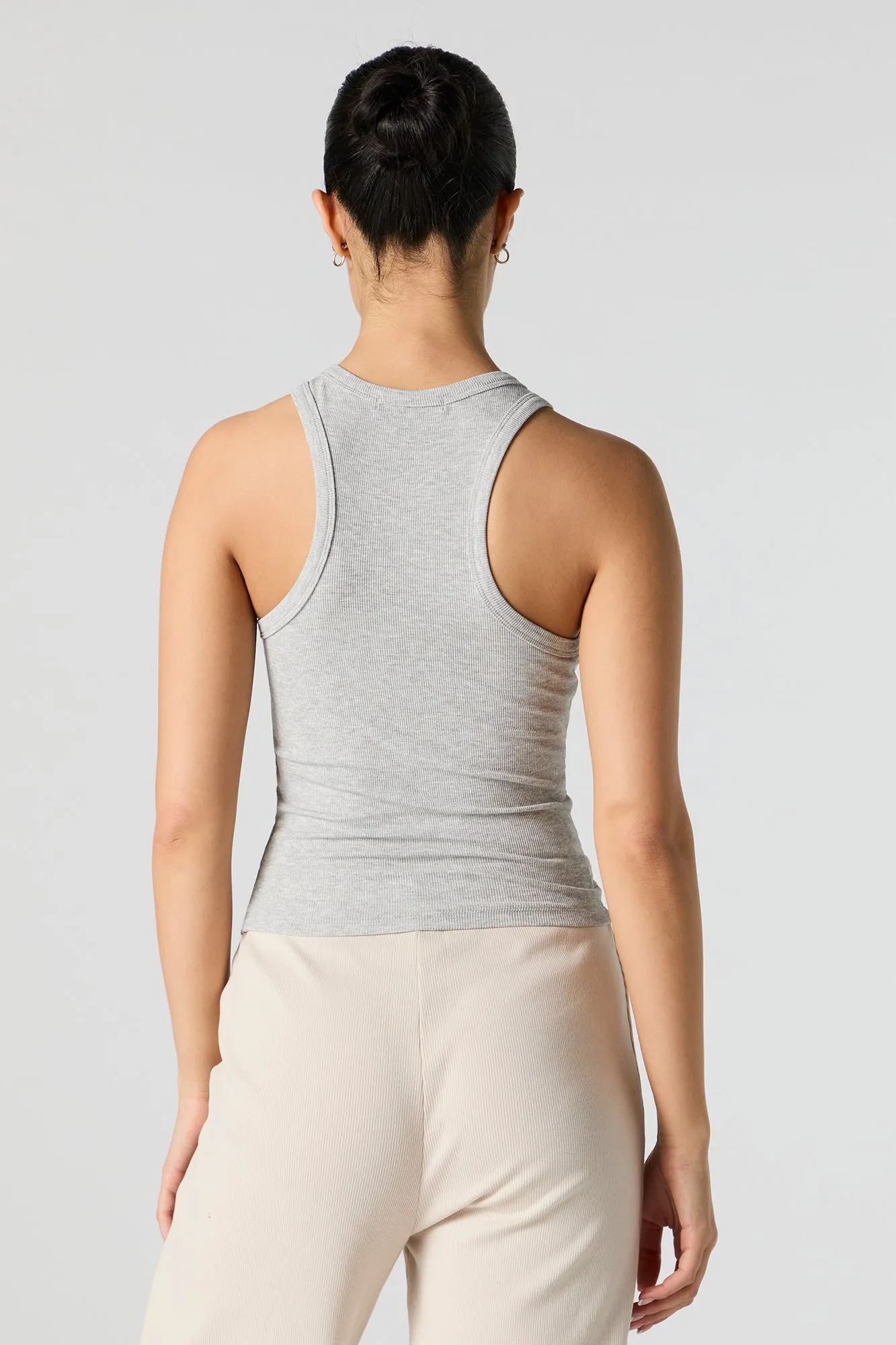 Ribbed Racerback Tank sold by Urban Planet product image thumbnail 2