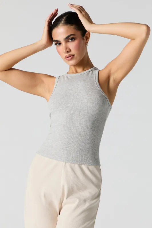 Ribbed Racerback Tank sold by Urban Planet