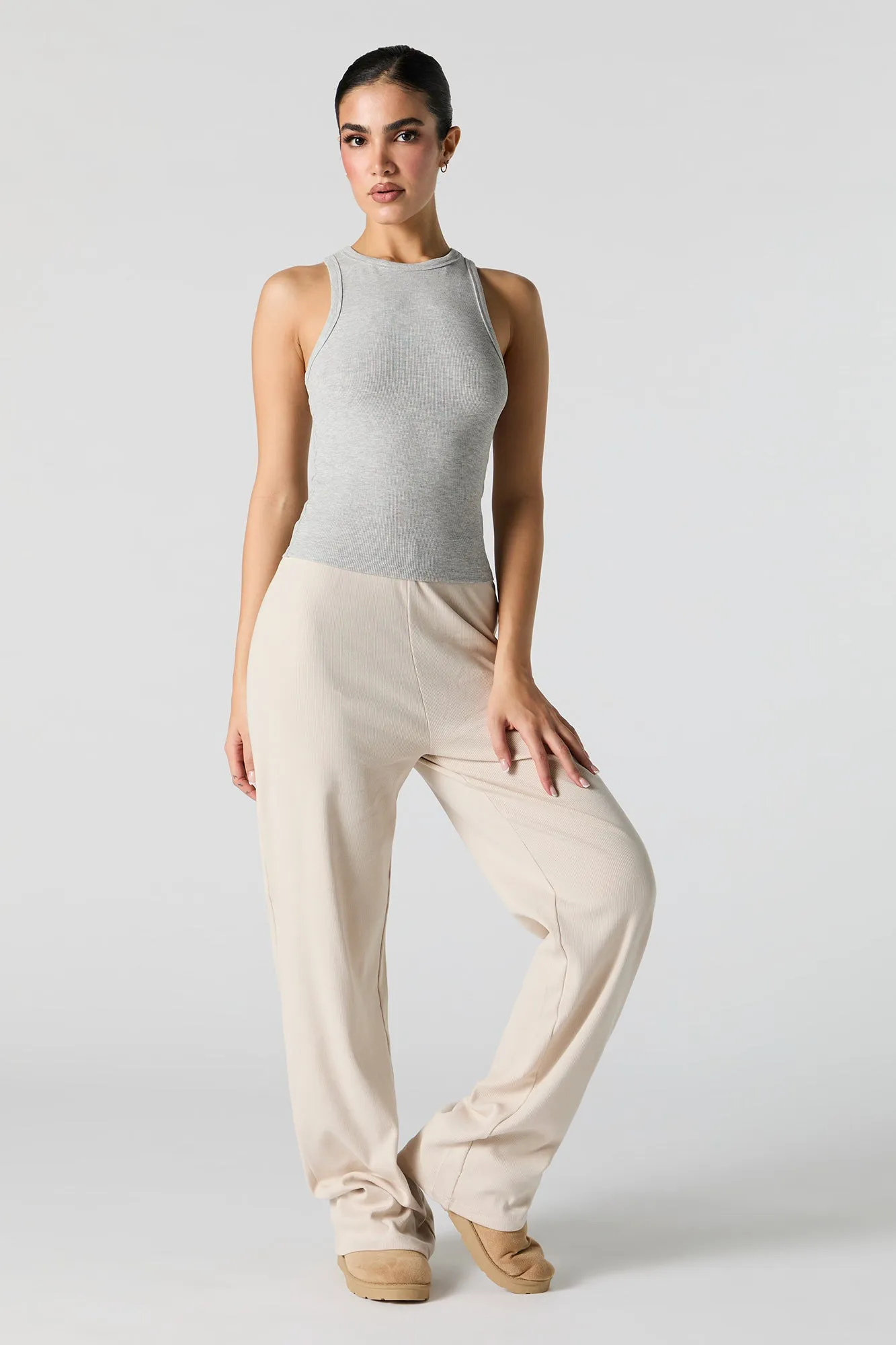 Ribbed Racerback Tank sold by Urban Planet product image thumbnail 3