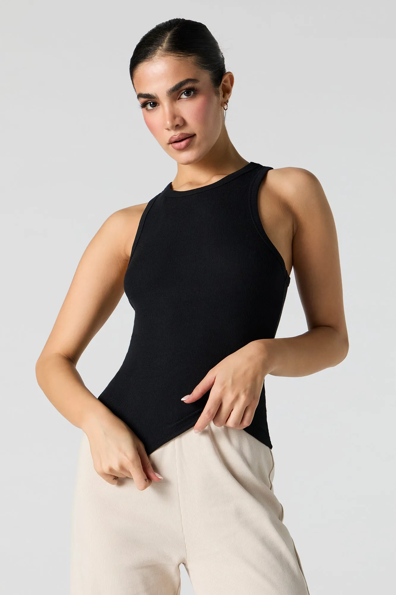 Camisole côtelée dos nageur sold by Urban Planet product image thumbnail 4