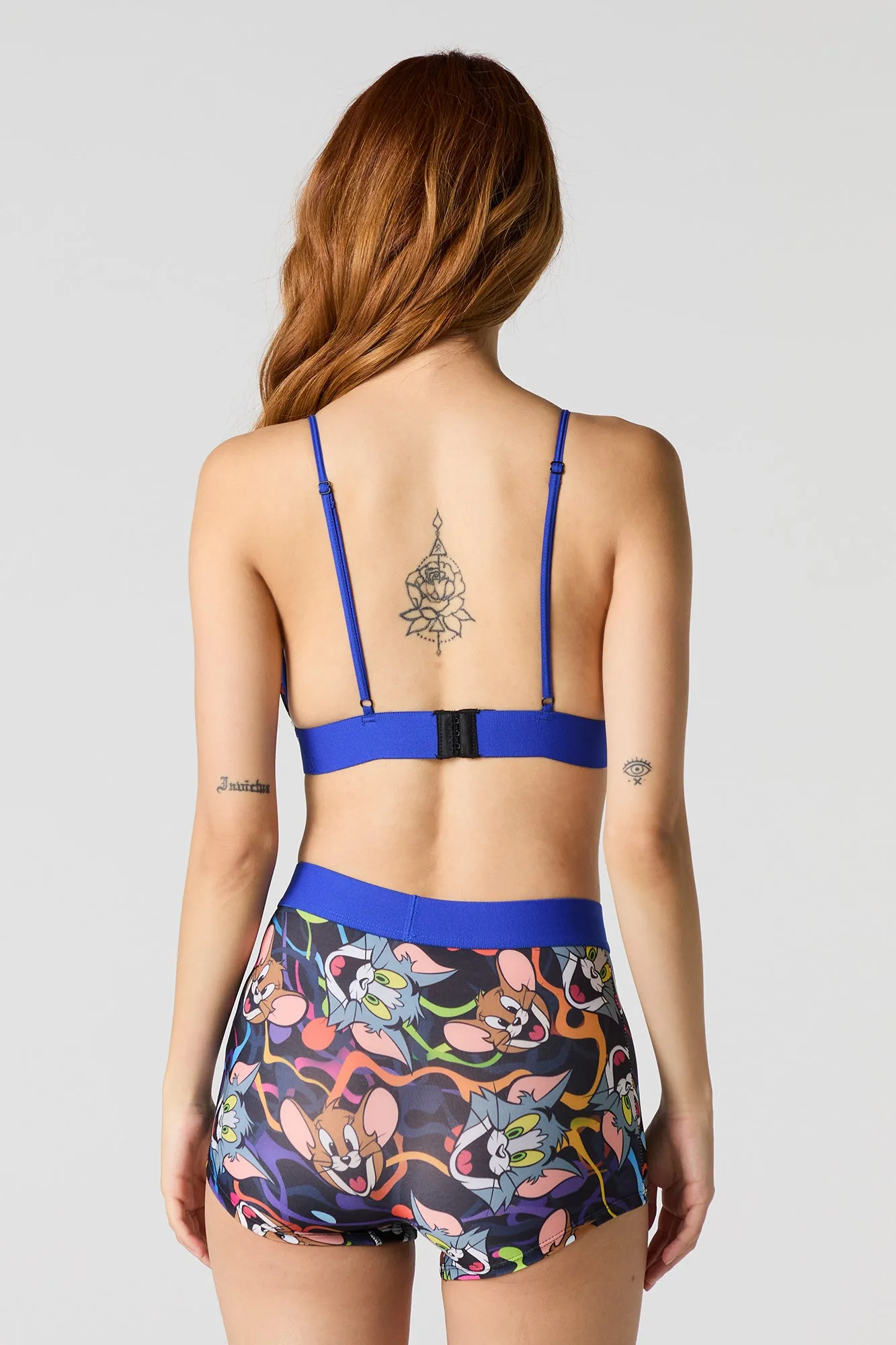 Tom and Jerry Triangle Bralette & Boy Short 2 Piece Set sold by Urban Planet product image thumbnail 3