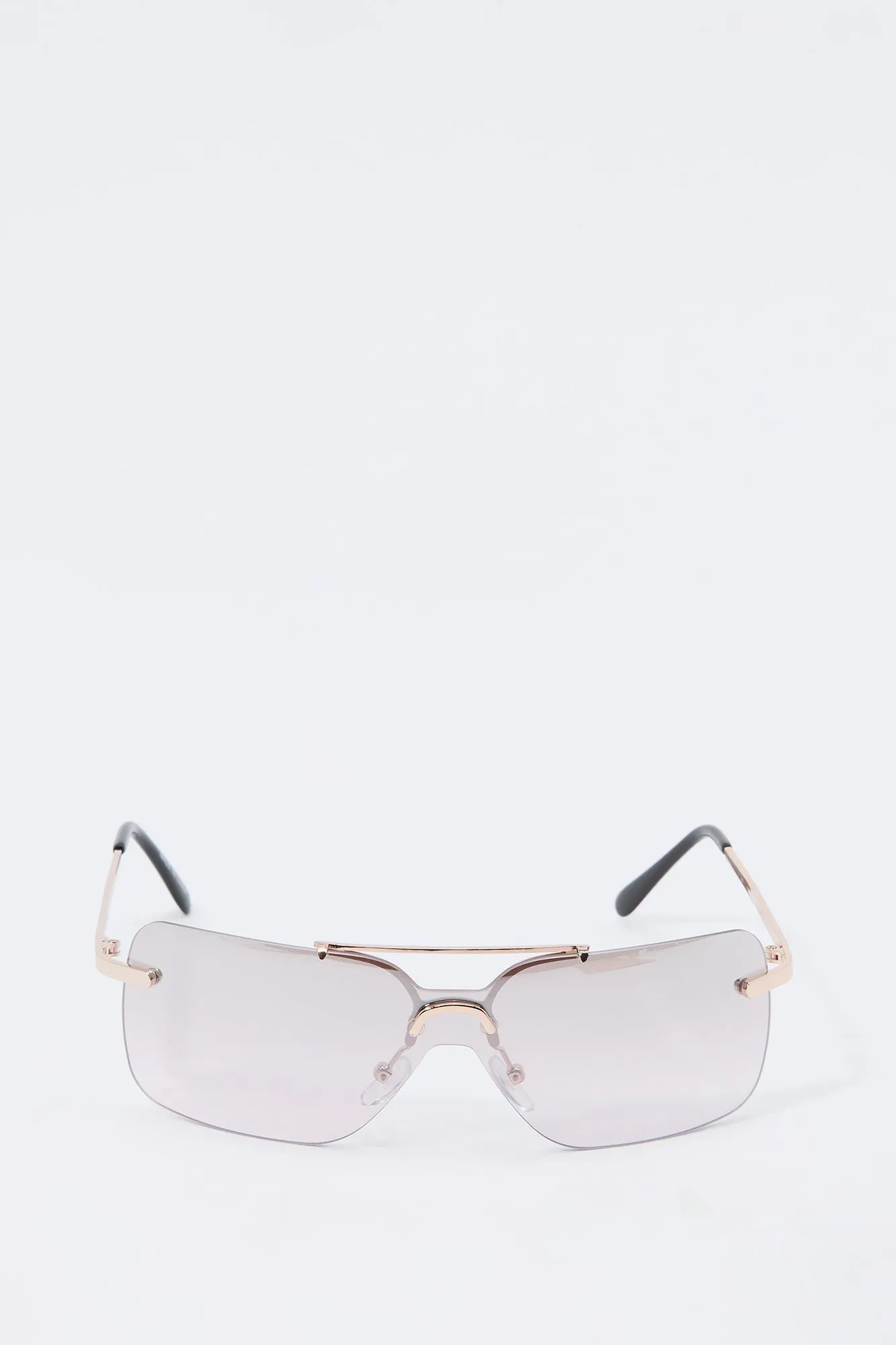 Rimless Rectangle Sunglasses sold by Urban Planet product image thumbnail 4