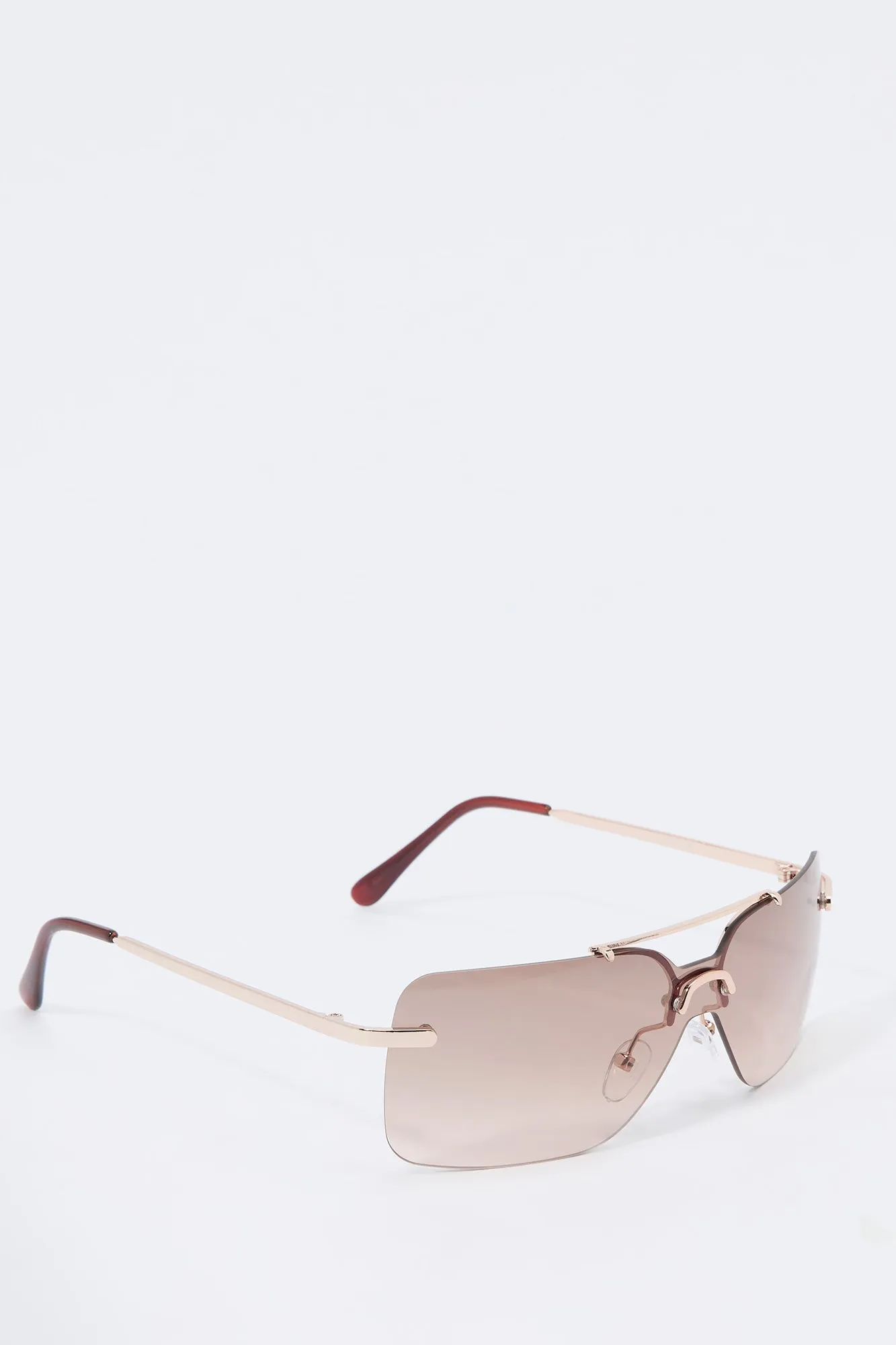 Rimless Rectangle Sunglasses sold by Urban Planet product image thumbnail 2